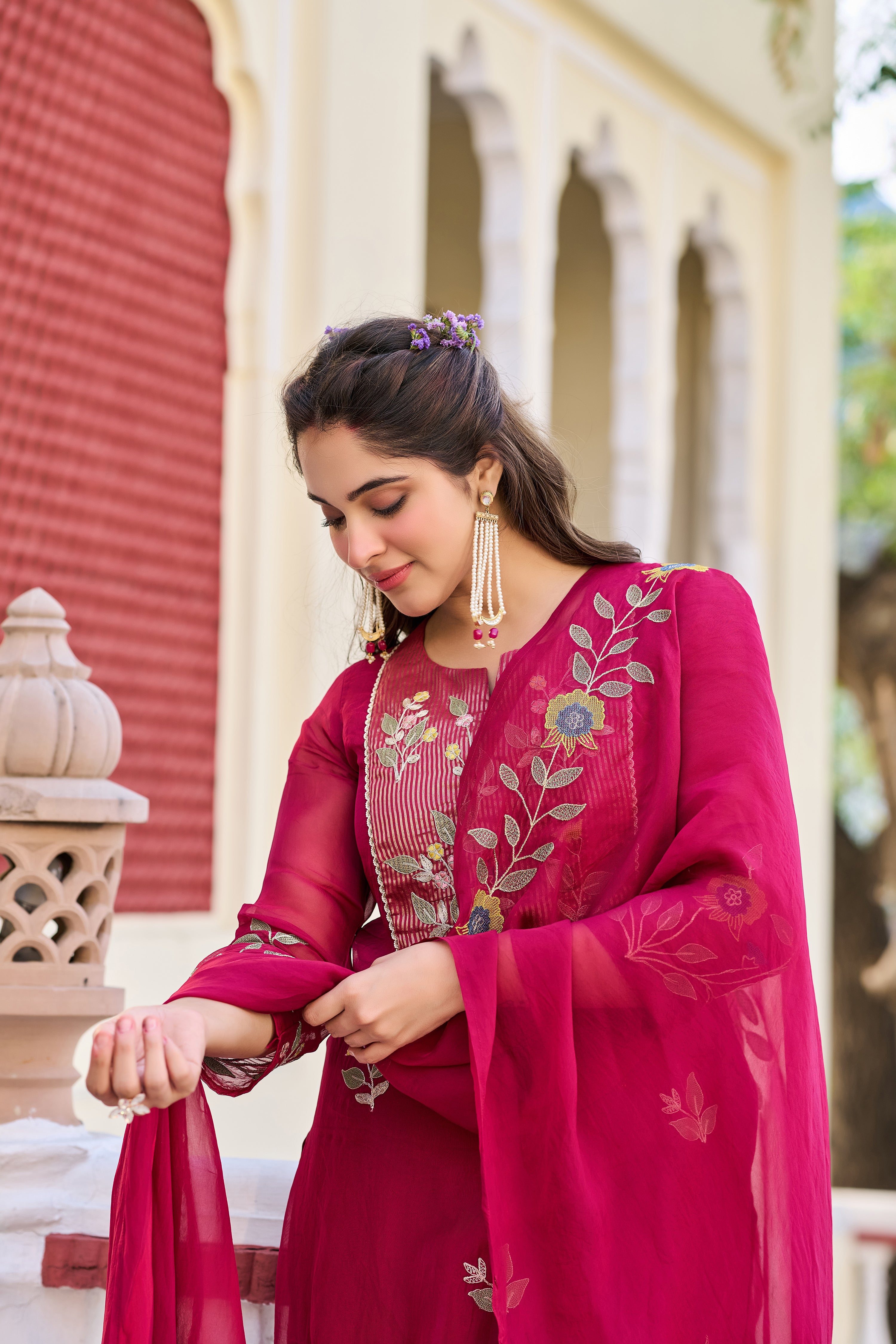 Bloom Organza Suit Set