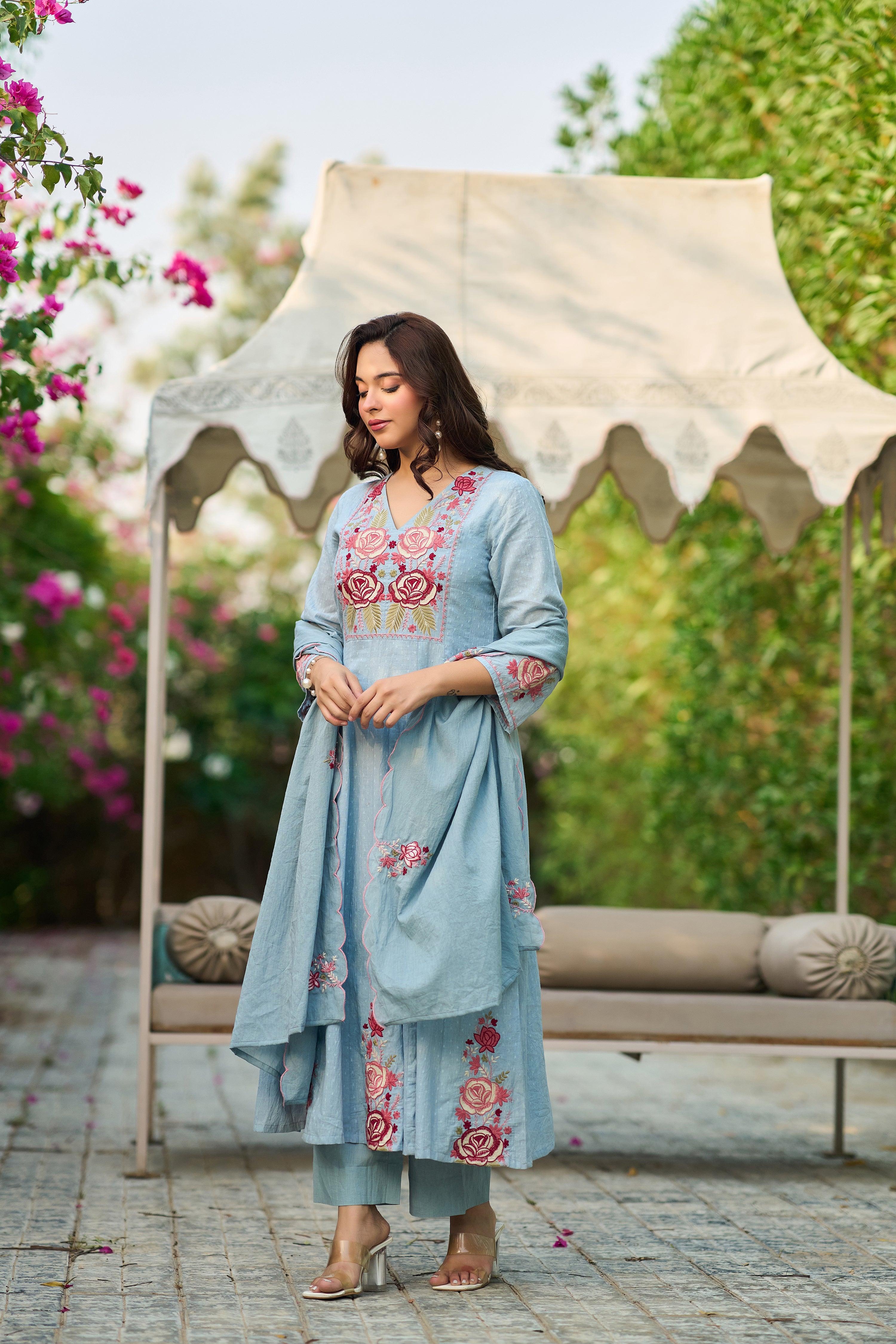 Sky Blossom Suit Set