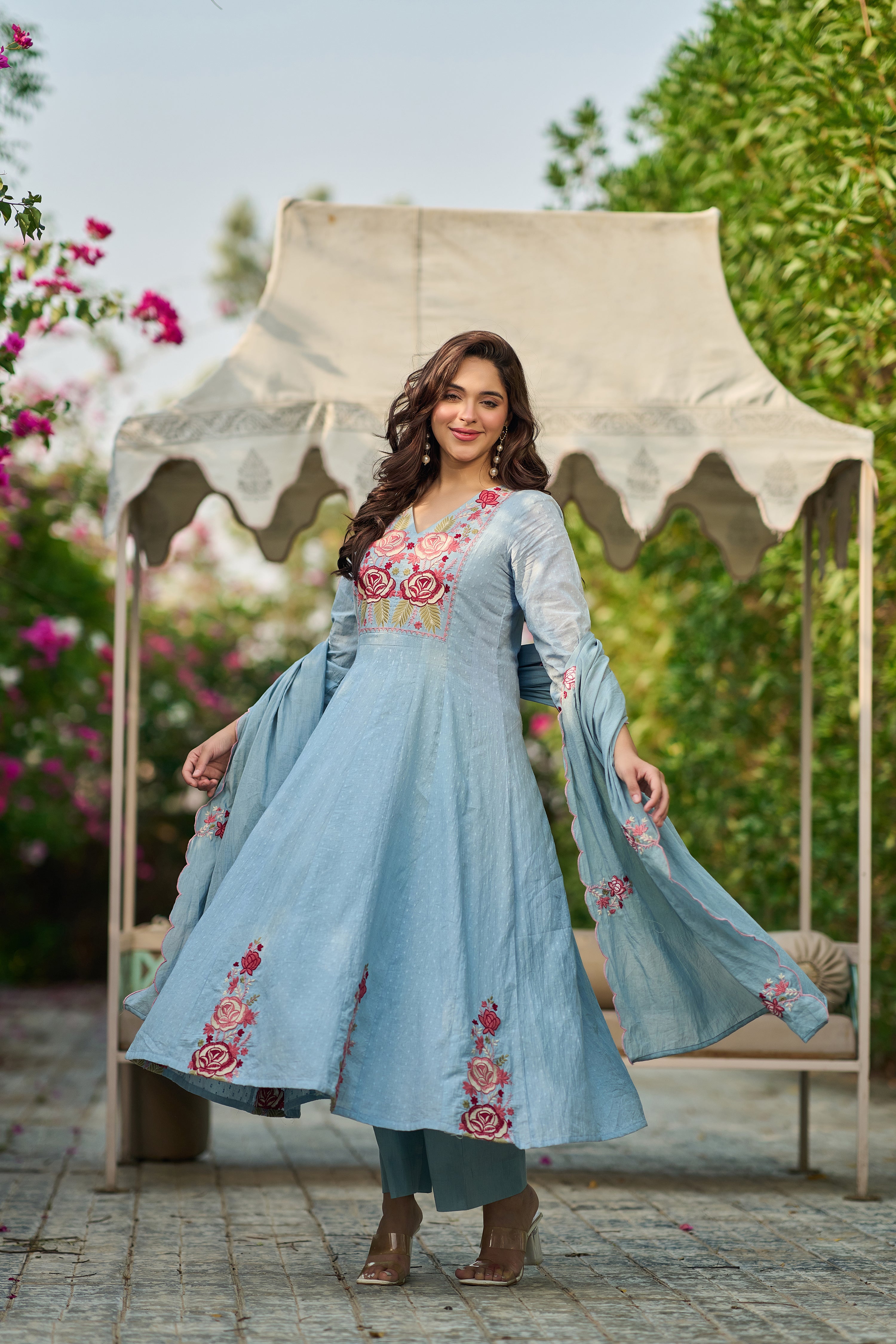 Sky Blossom Suit Set