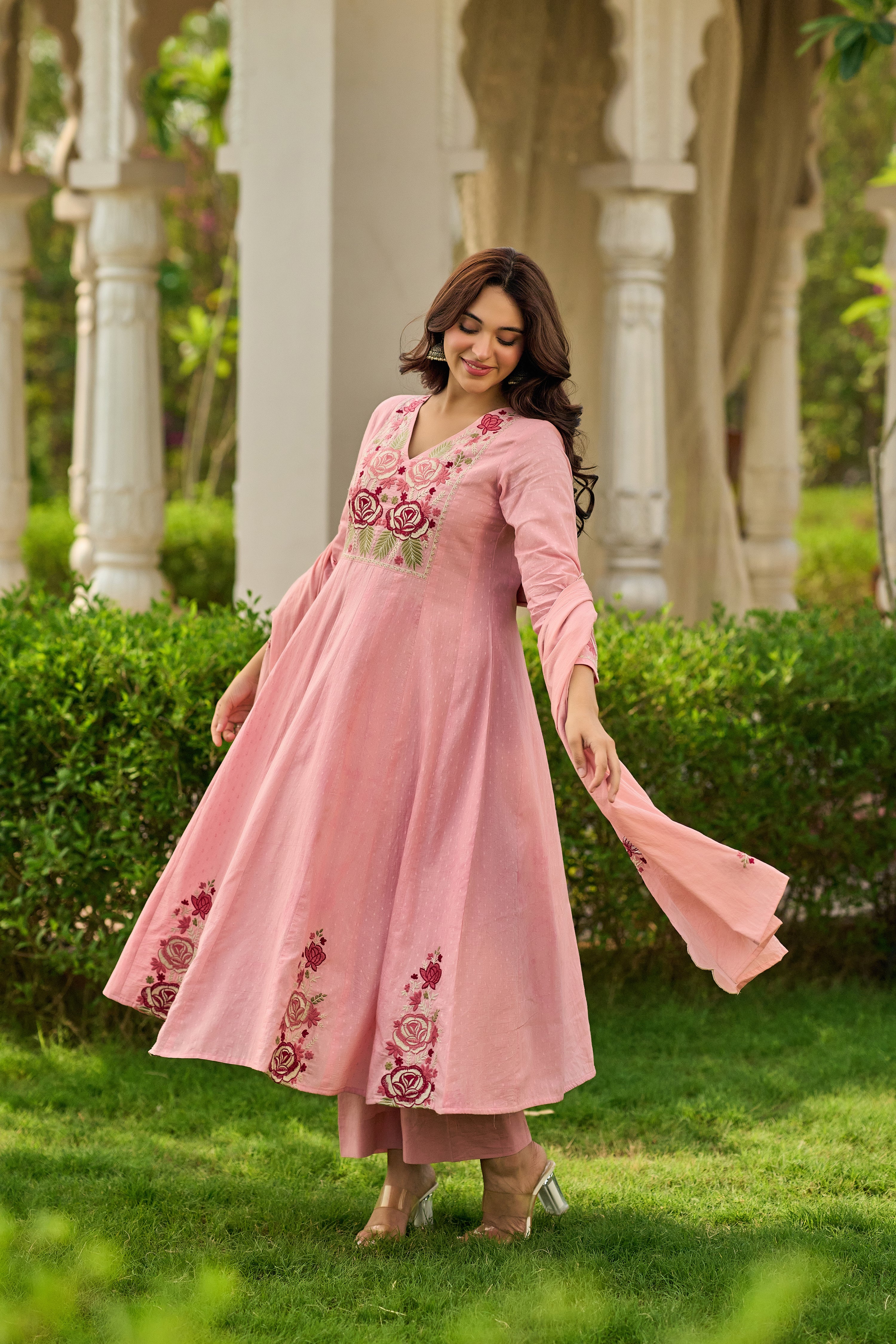 Pink Bloom Suit Set