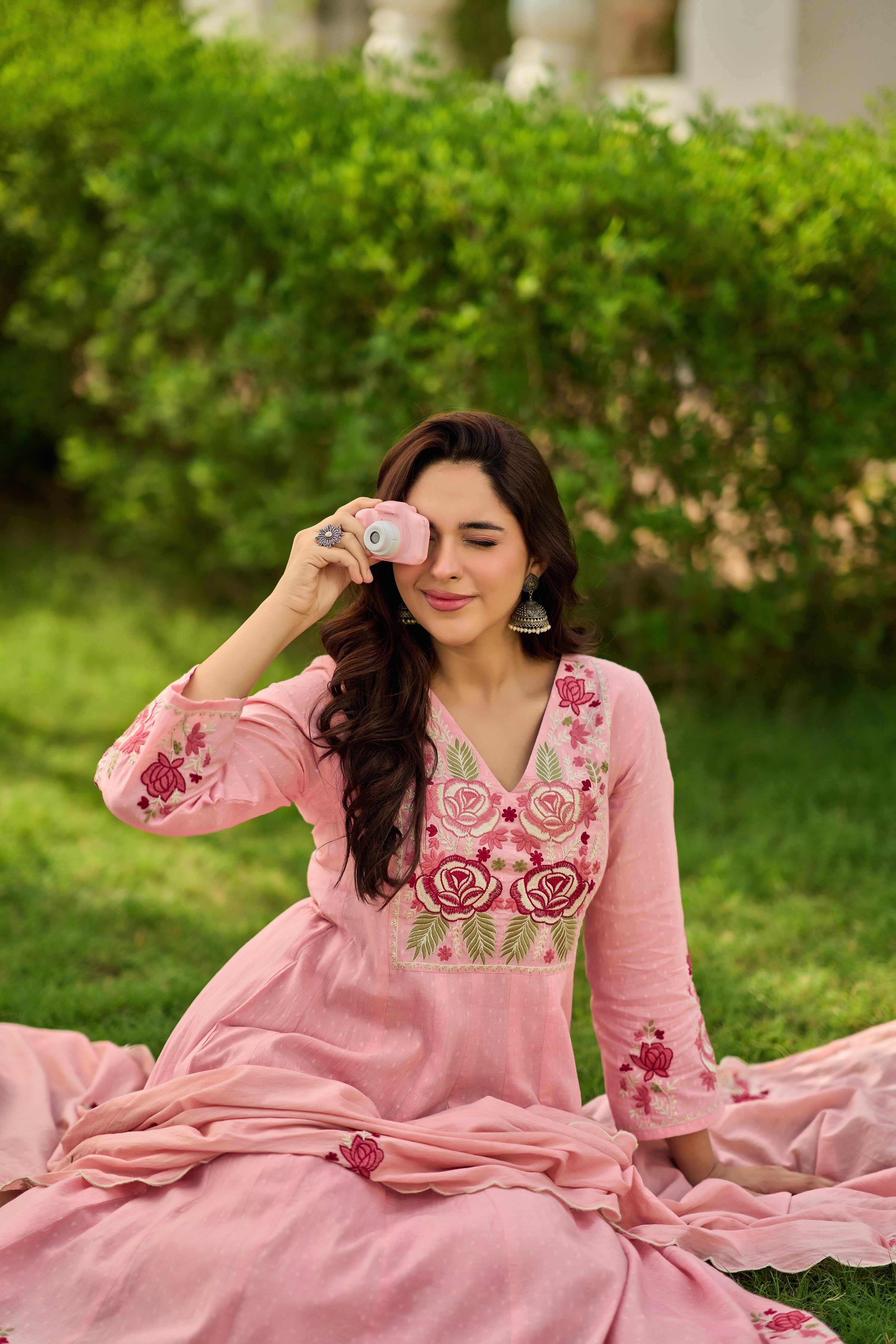 Pink Bloom Suit Set