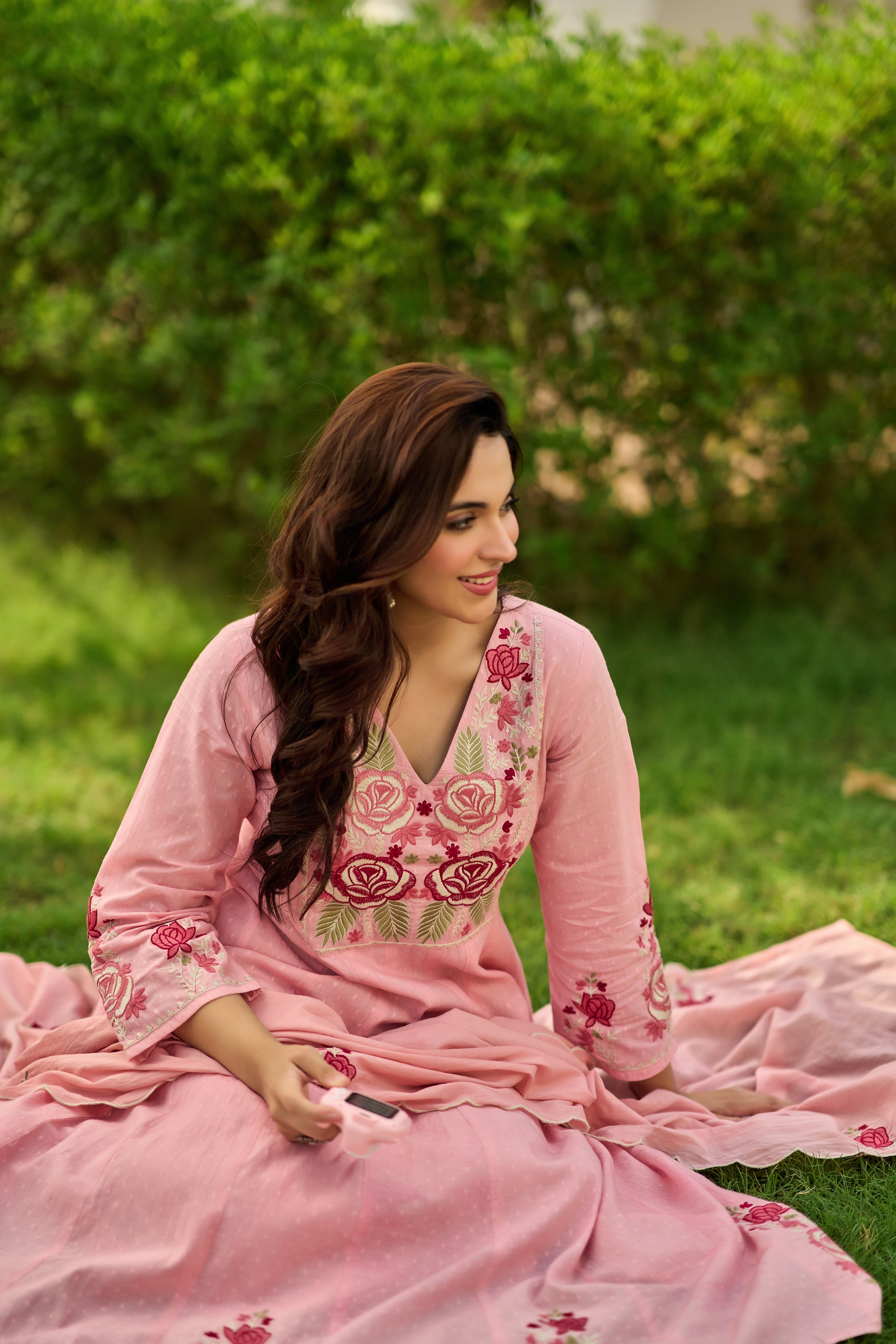 Pink Bloom Suit Set
