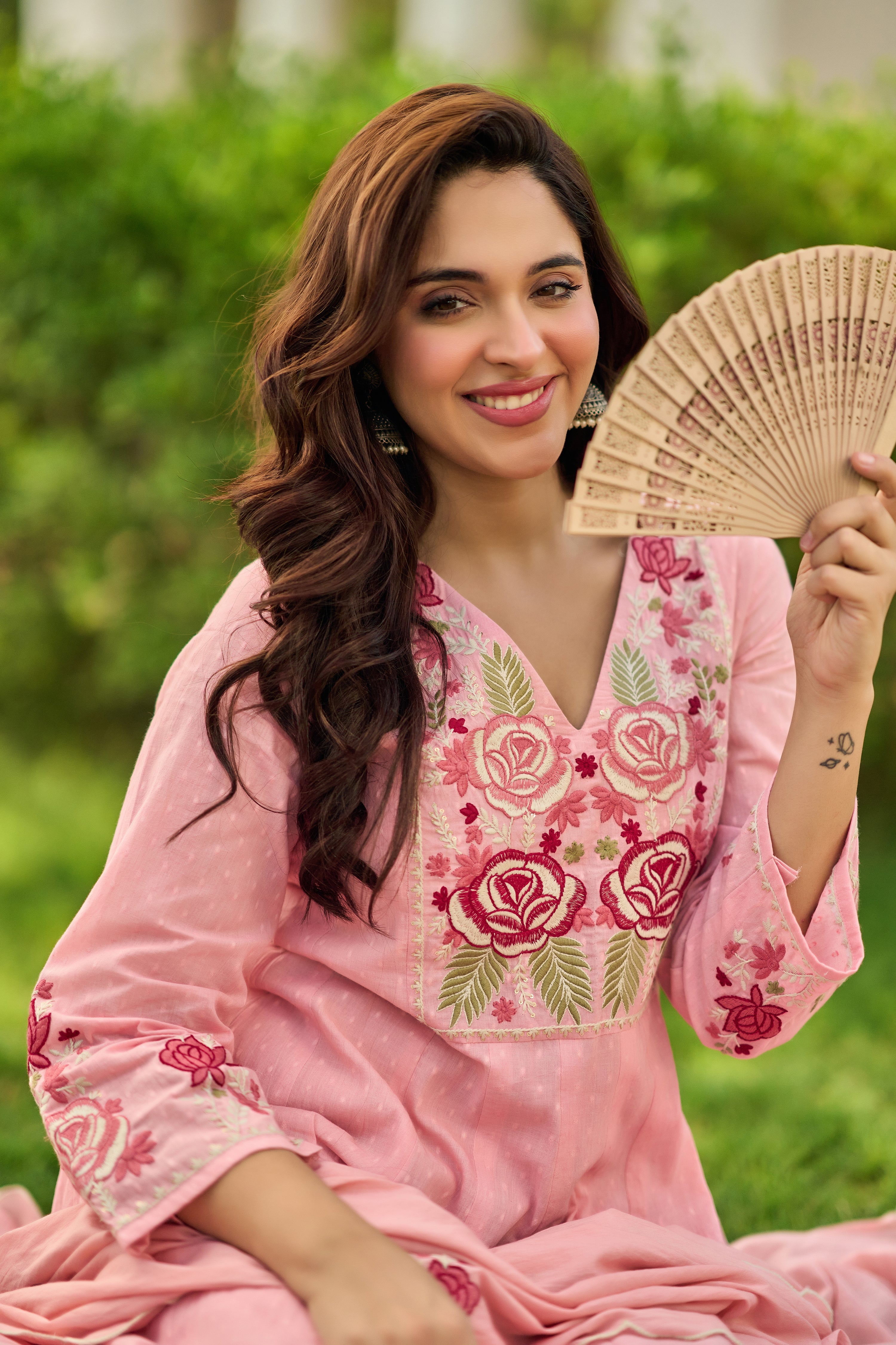 Pink Bloom Suit Set