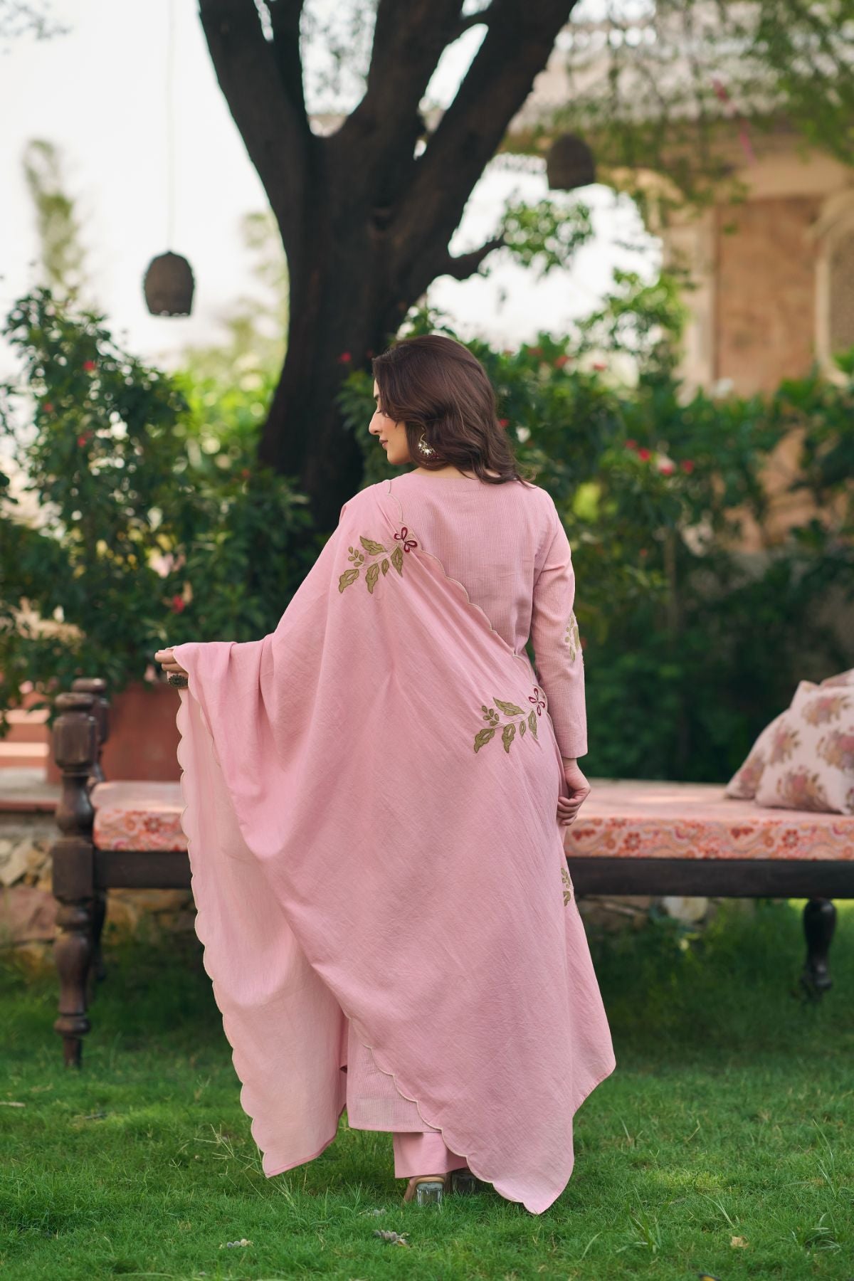 Blooming Blush Embroidered Set