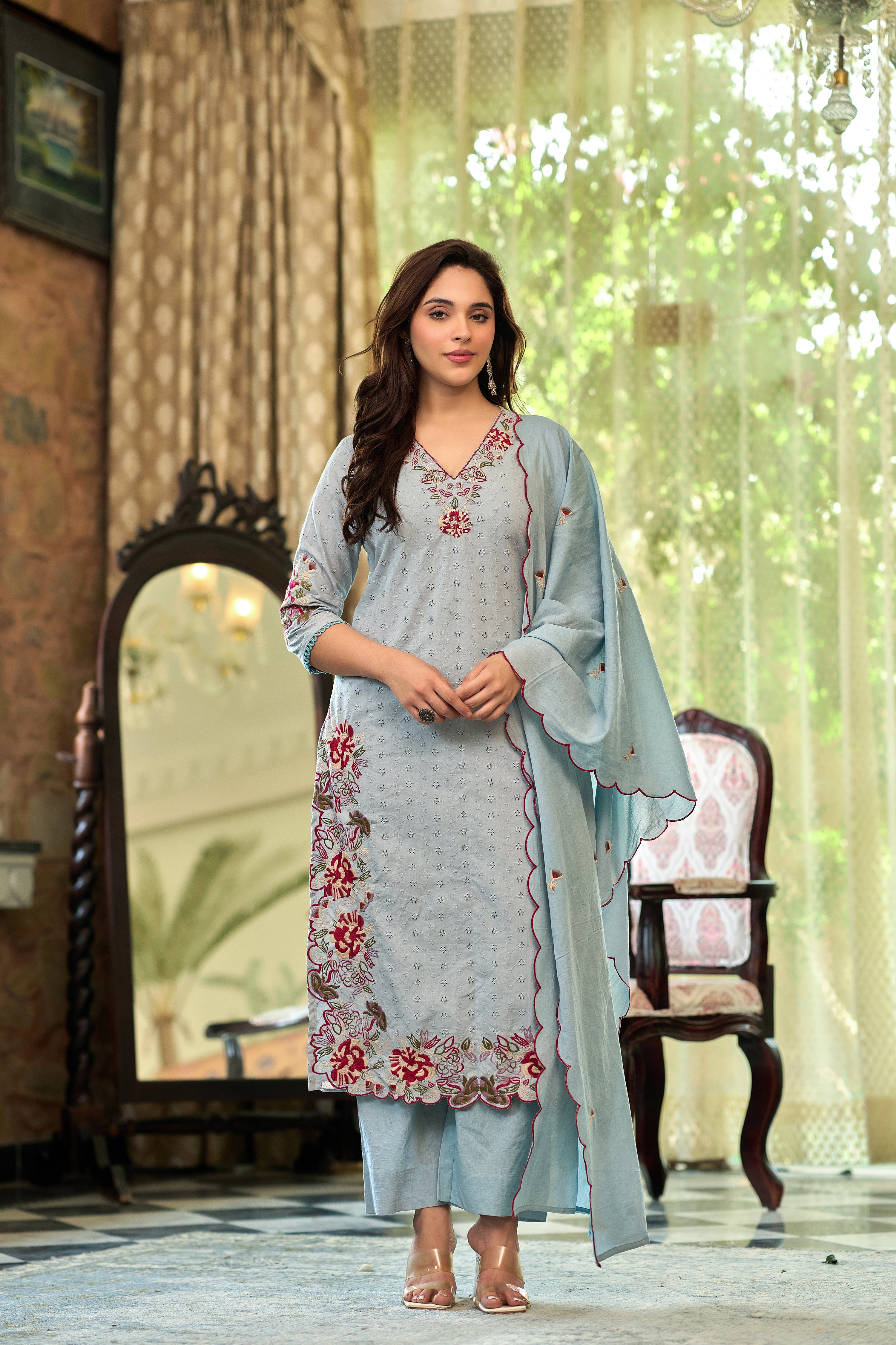 Floral Whisper Suit Set