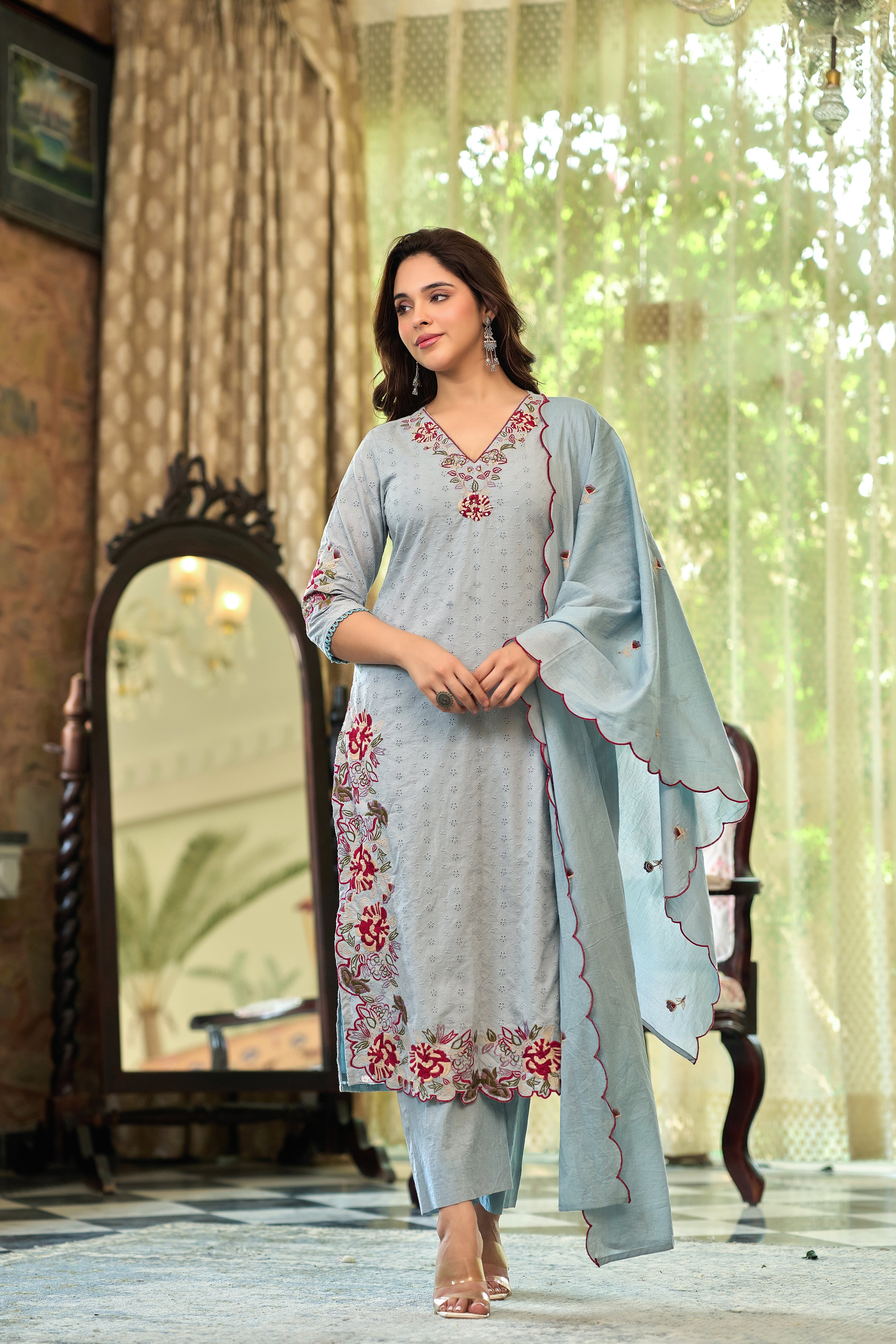 Floral Whisper Suit Set