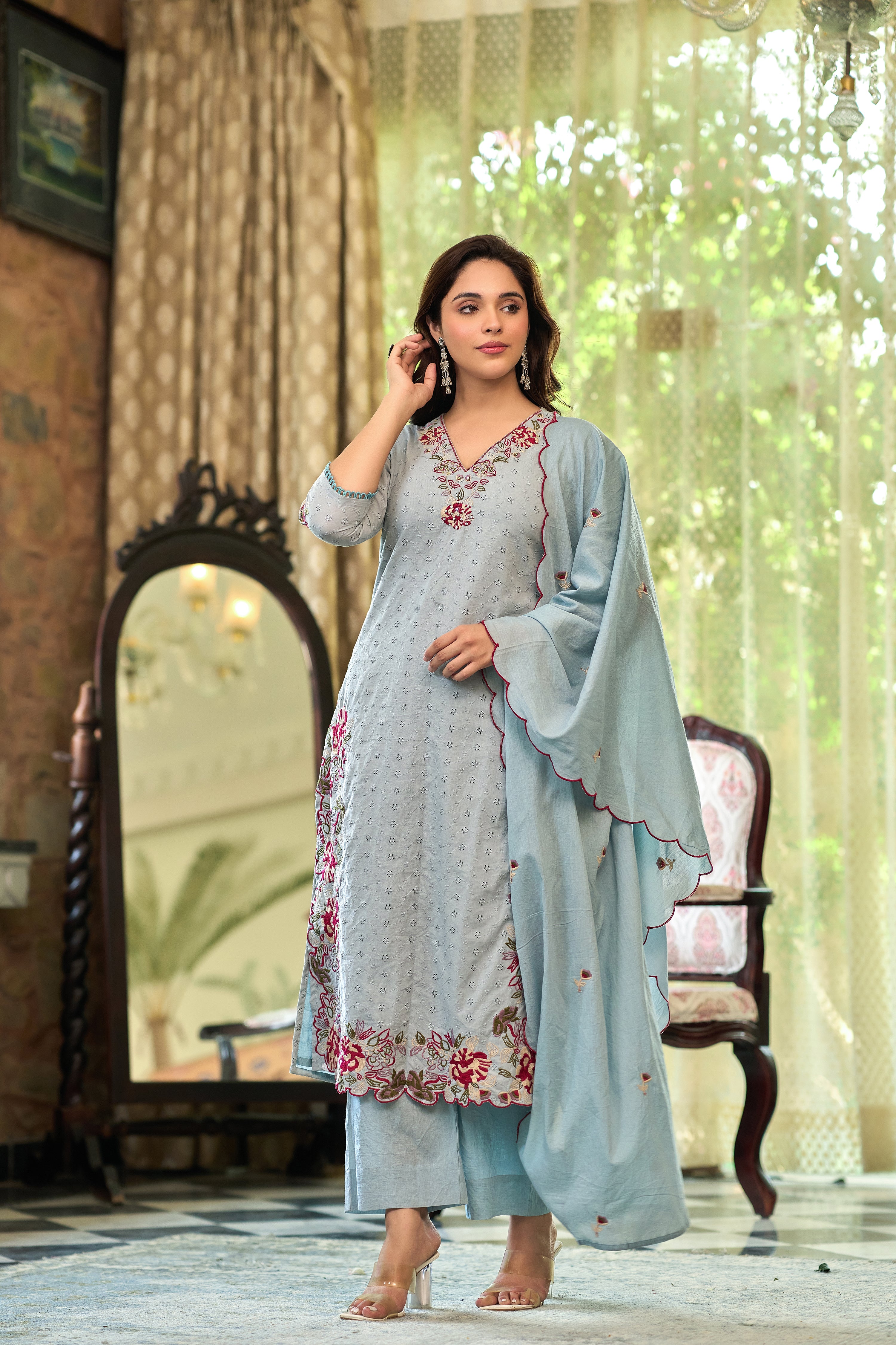 Floral Whisper Suit Set
