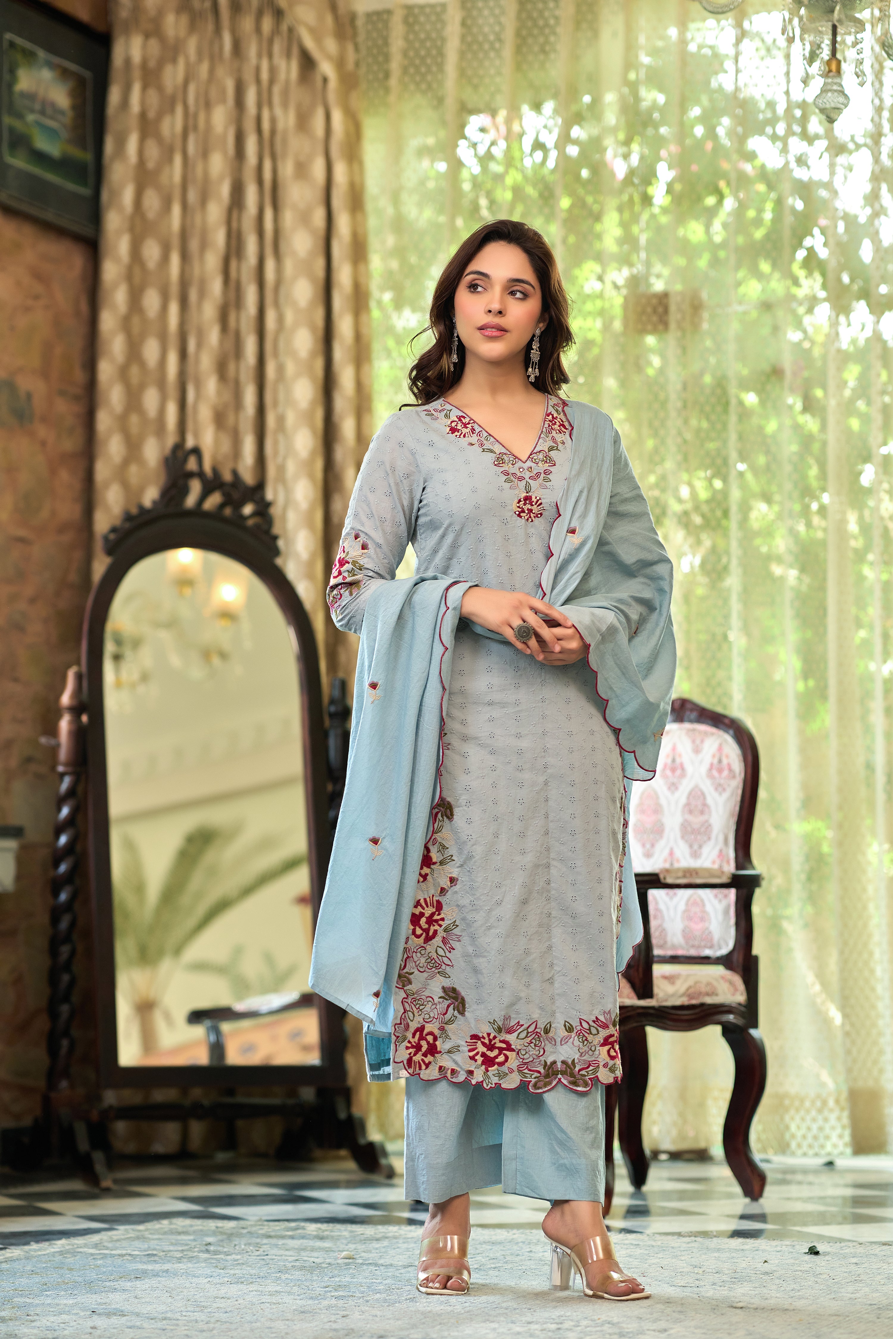 Floral Whisper Suit Set