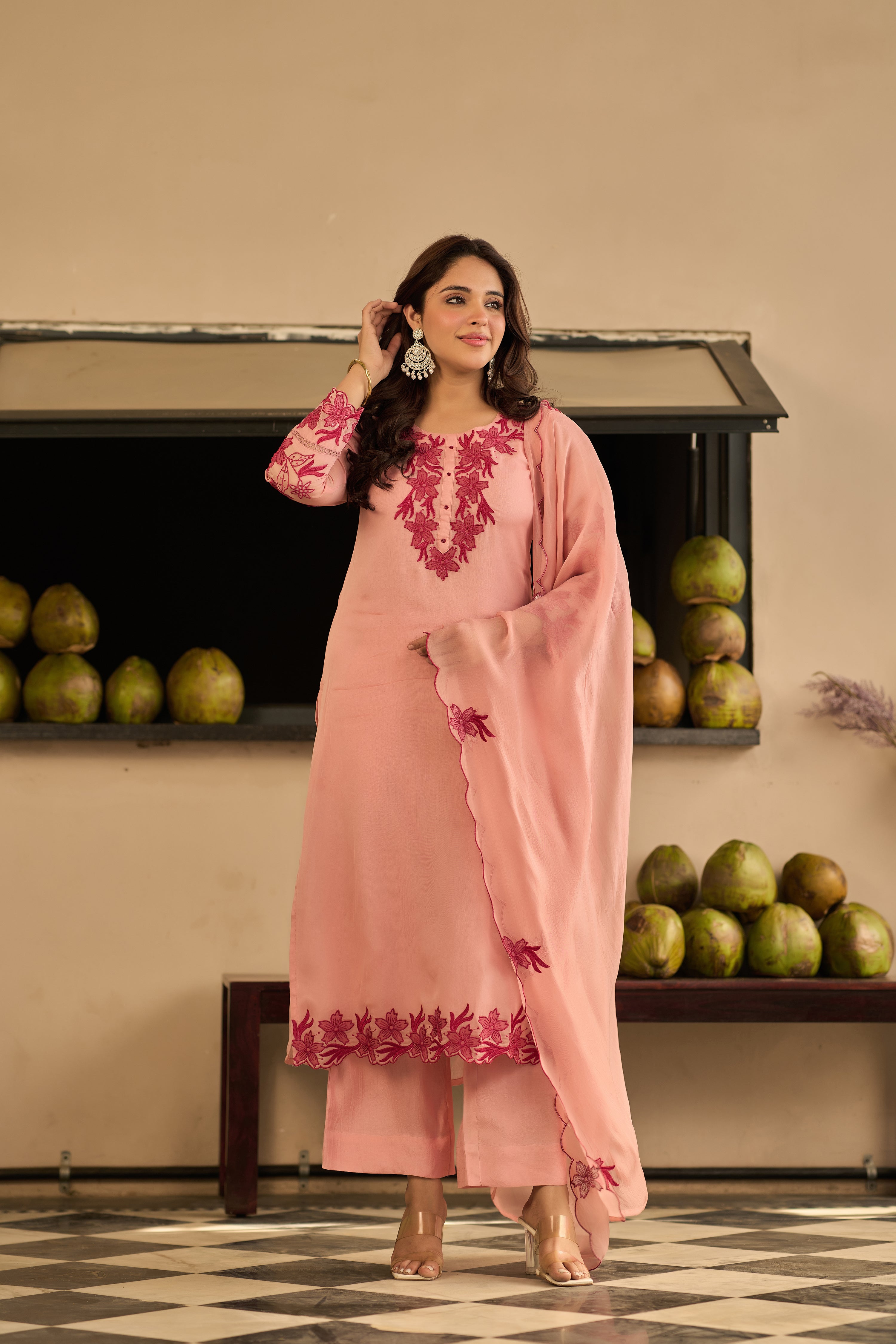 Blush Blossom Suit Set