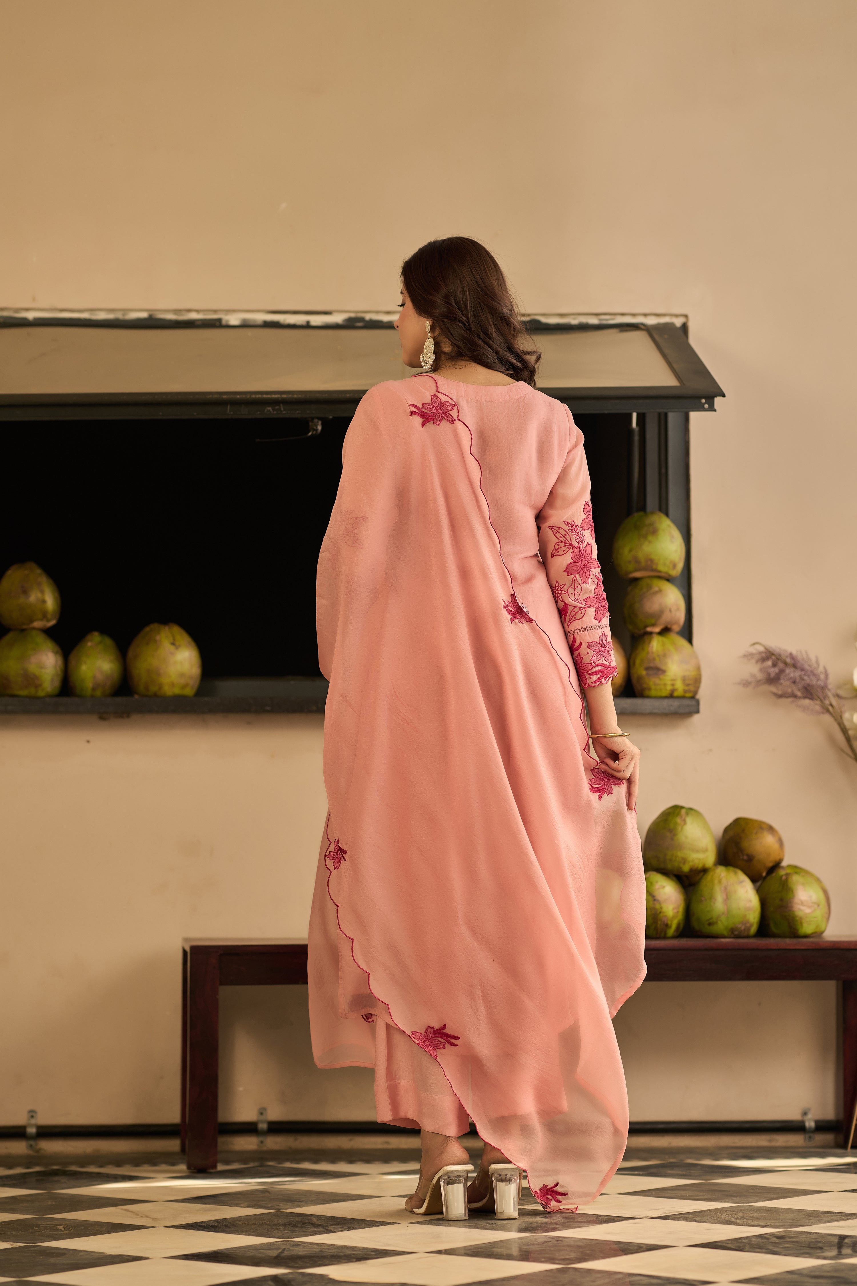 Blush Pink Blossom Suit Set