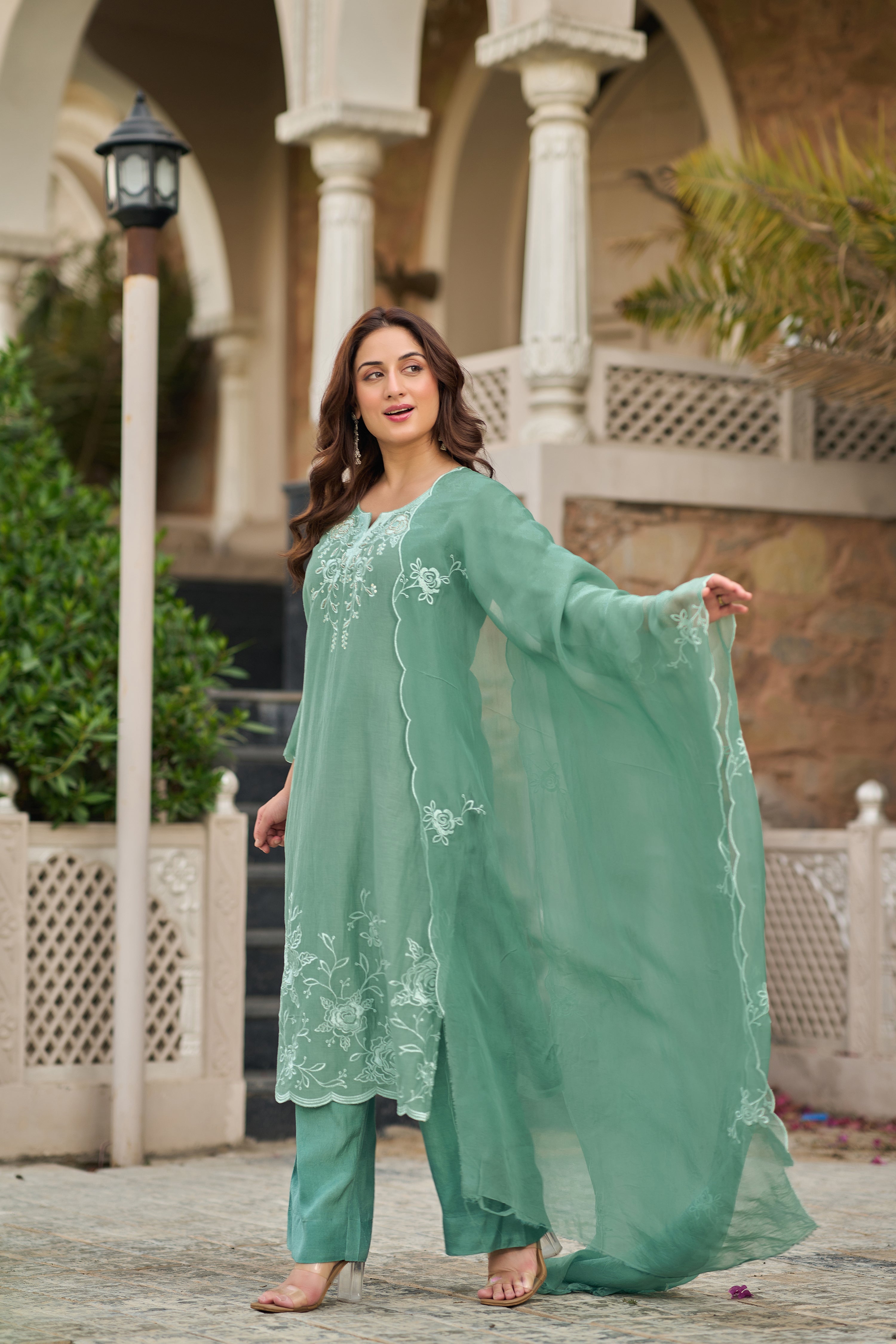 Mint Blossom Suit Set