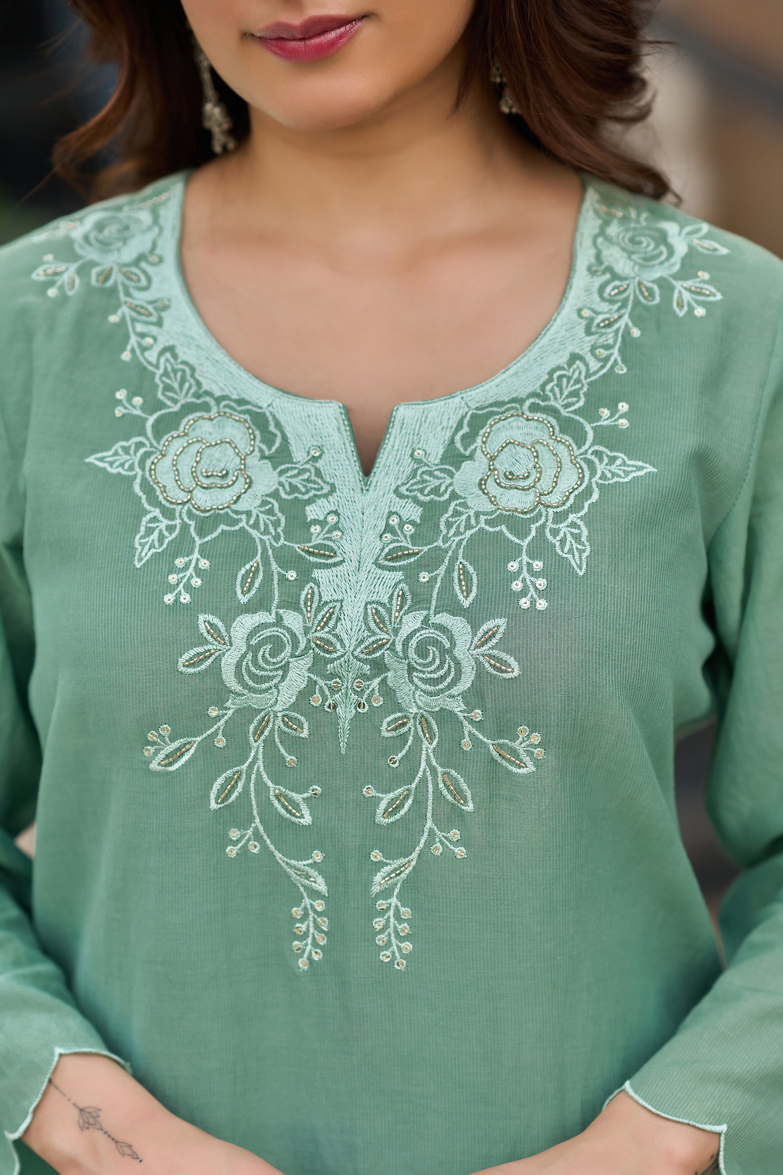 Mint Blossom Suit Set