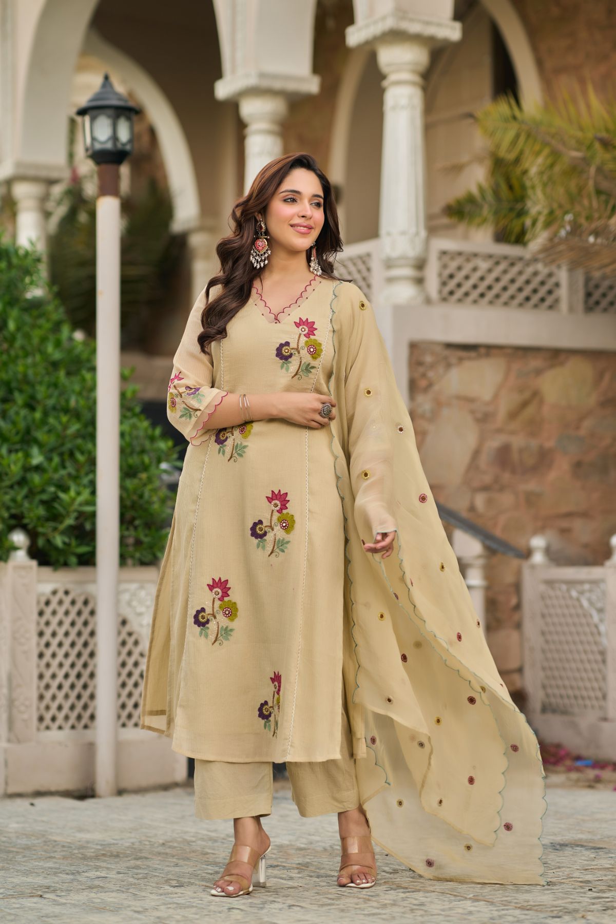 Sand Beige Suit Set
