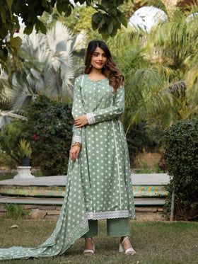 Zoya Green Polka Dot Set
