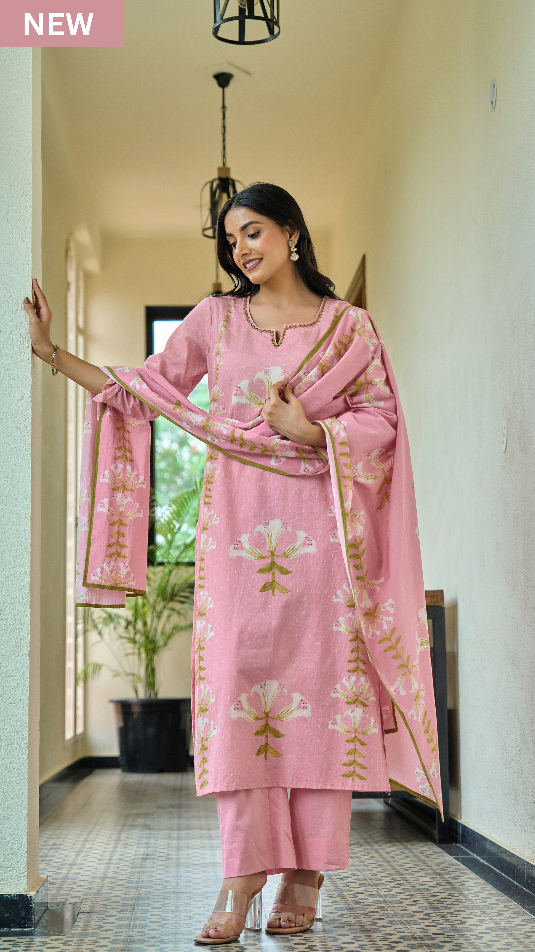 Blush Bloom Cotton Suit Set