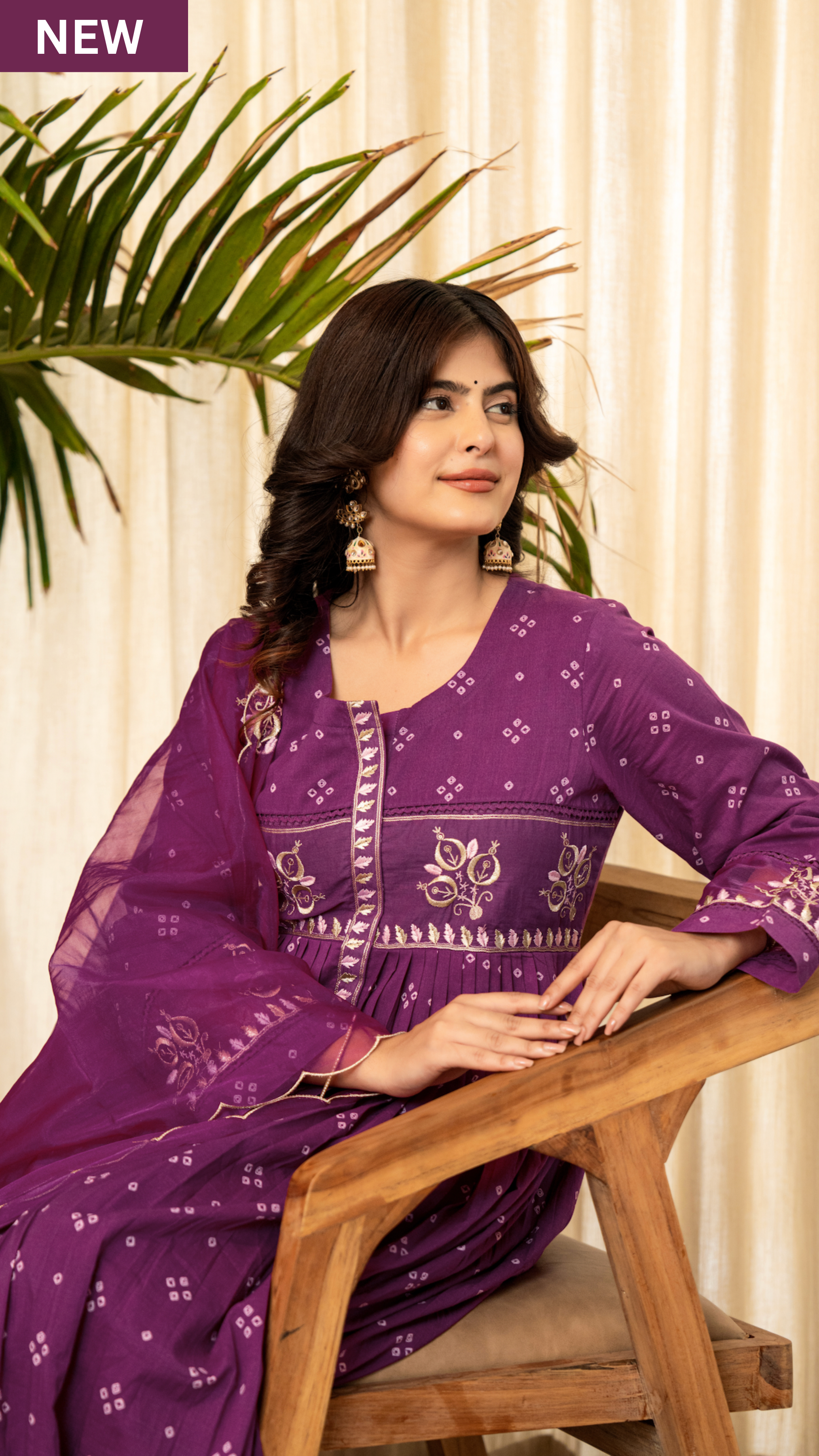 Majestic Mauve Cotton Ensemble