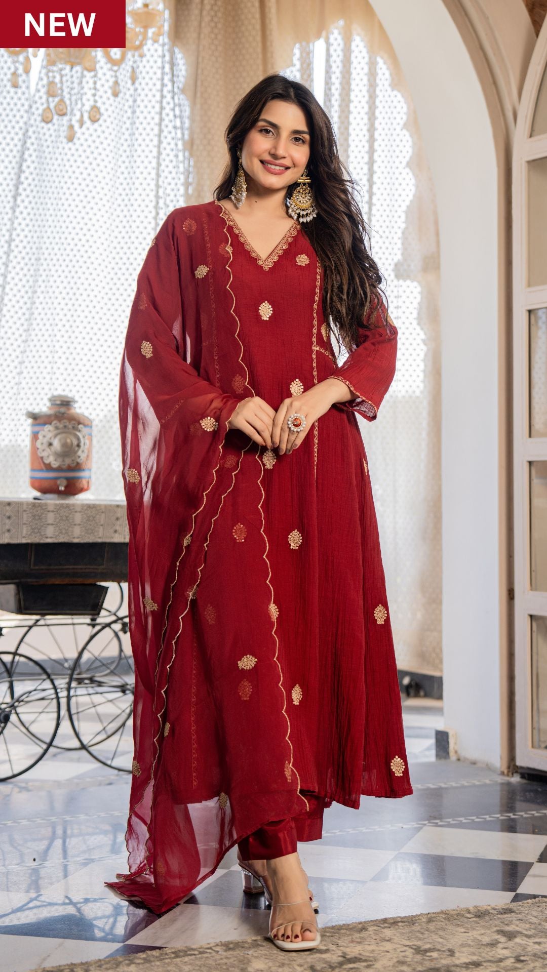 Red Festive Suit Set