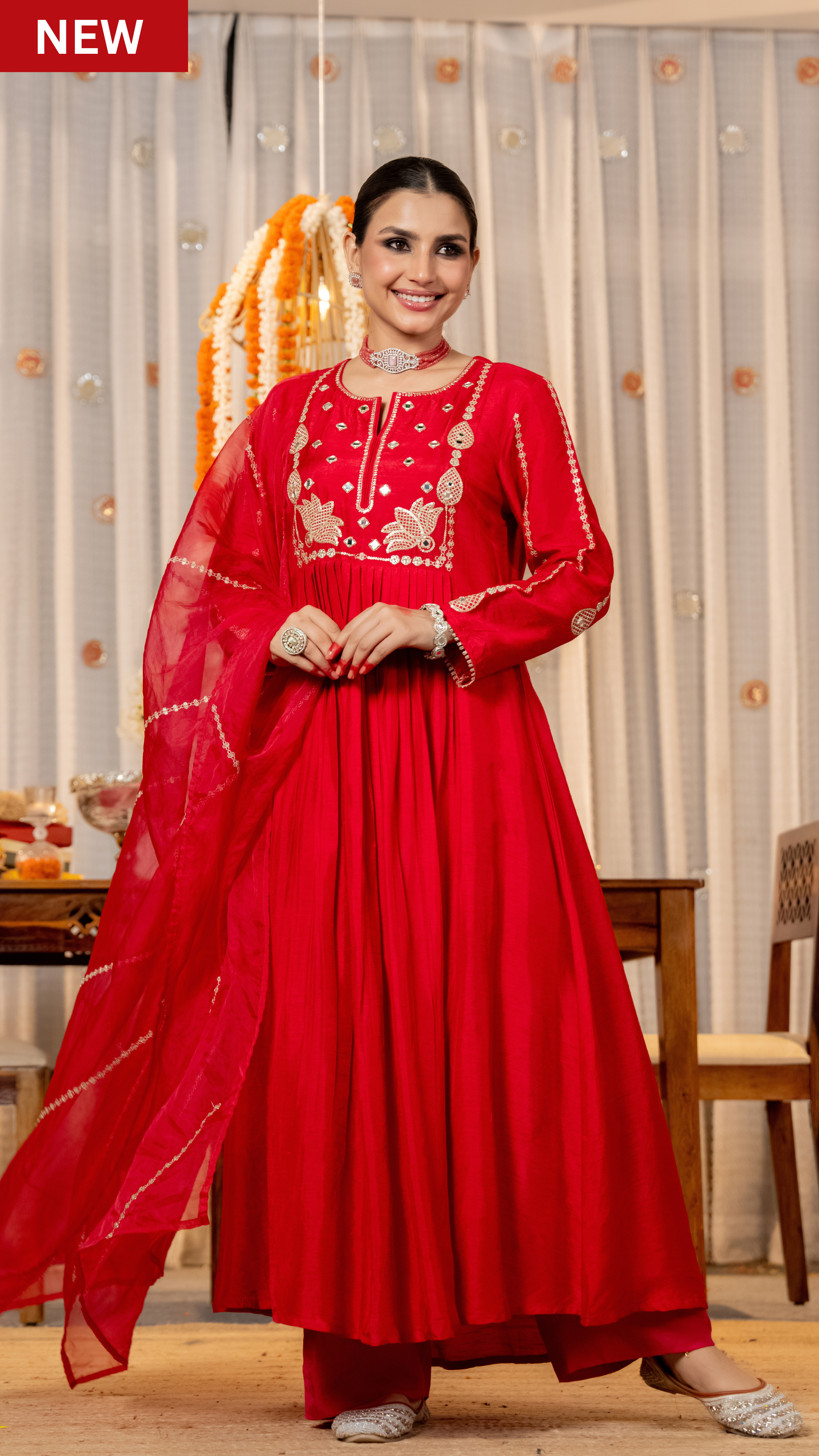 Pink Aura Russian Silk Suit Set