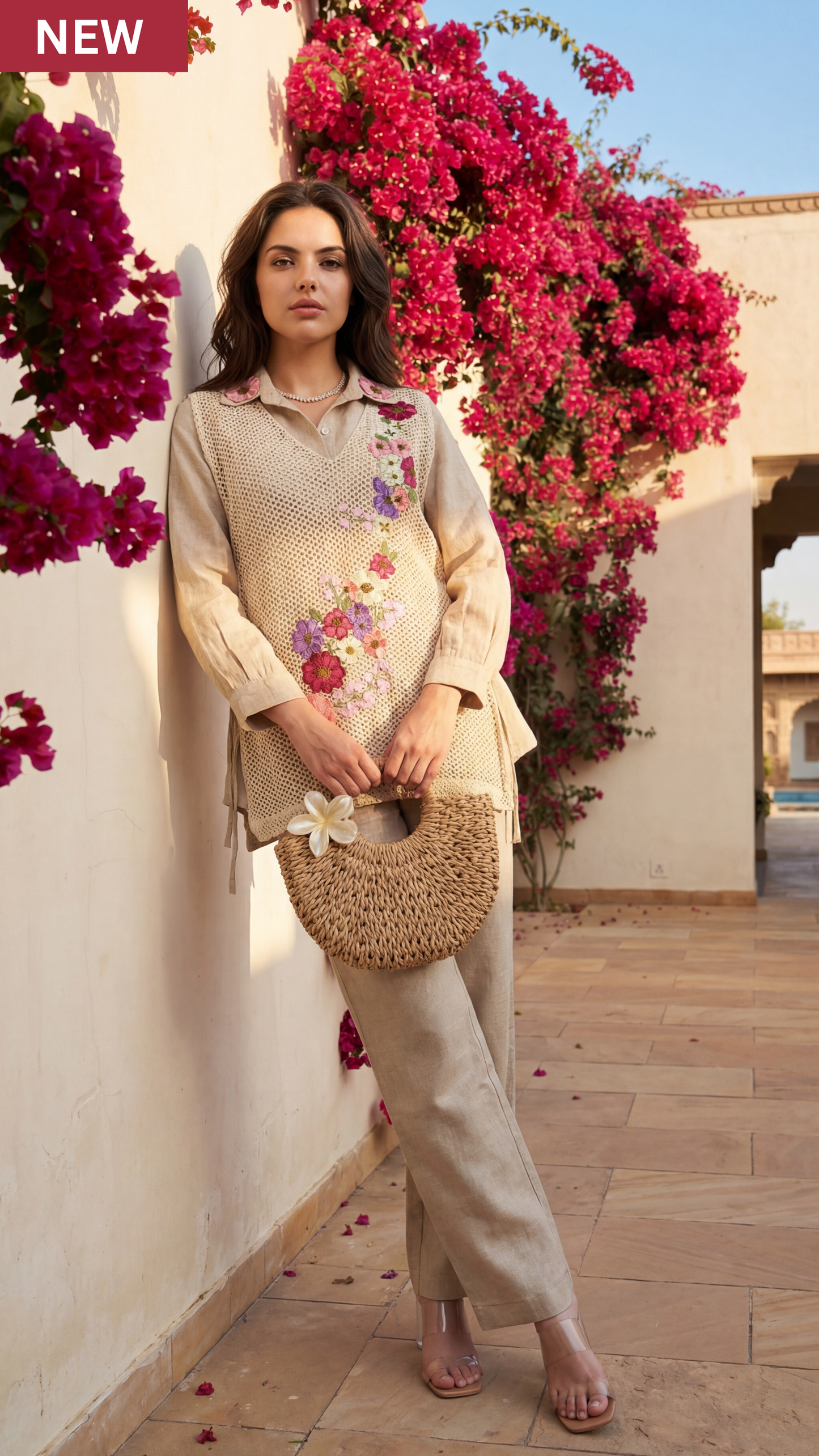 Shefali Floral Jute Co-ord Set