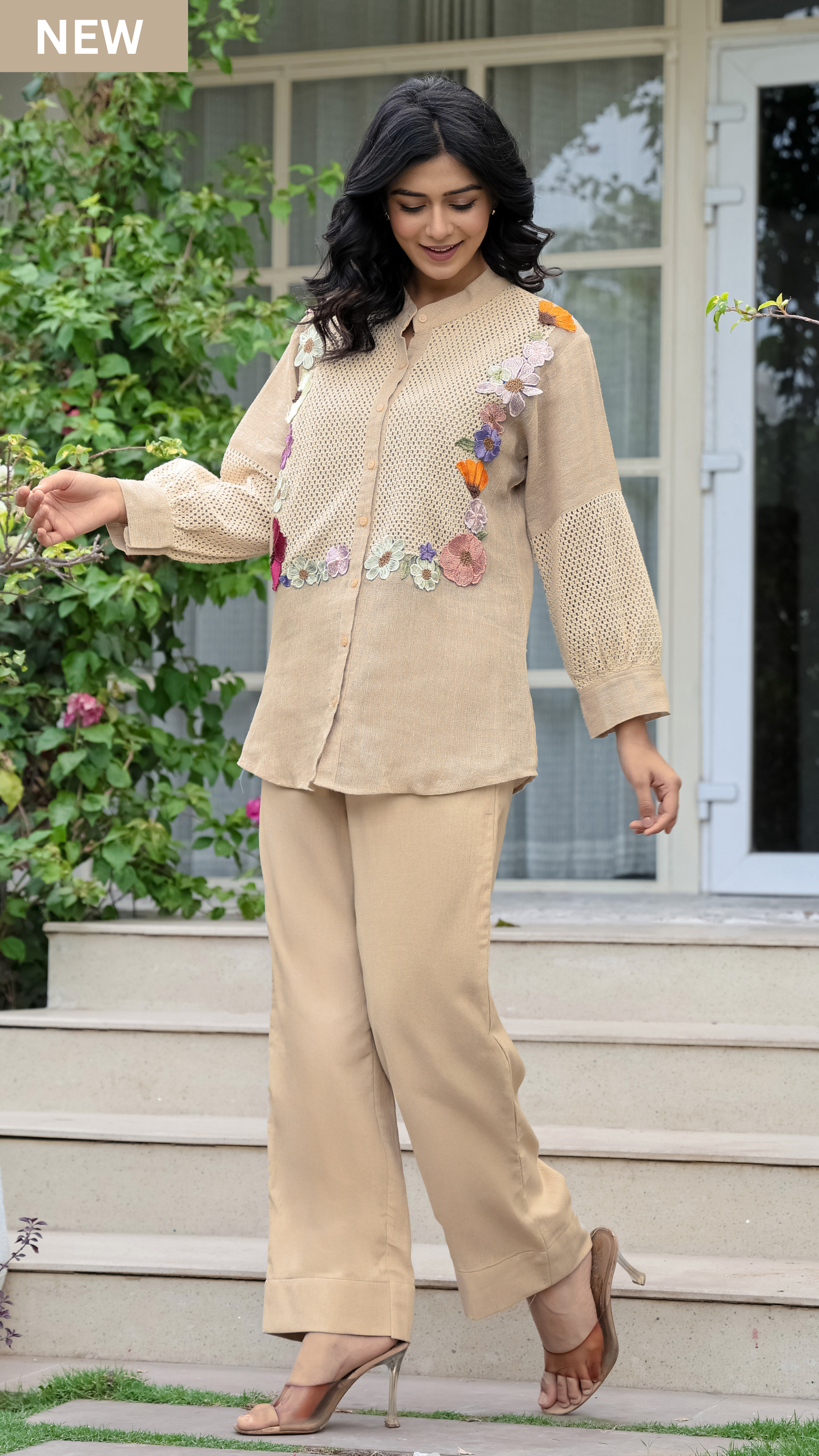 Crochet Bloom Ensemble Co-ord Set