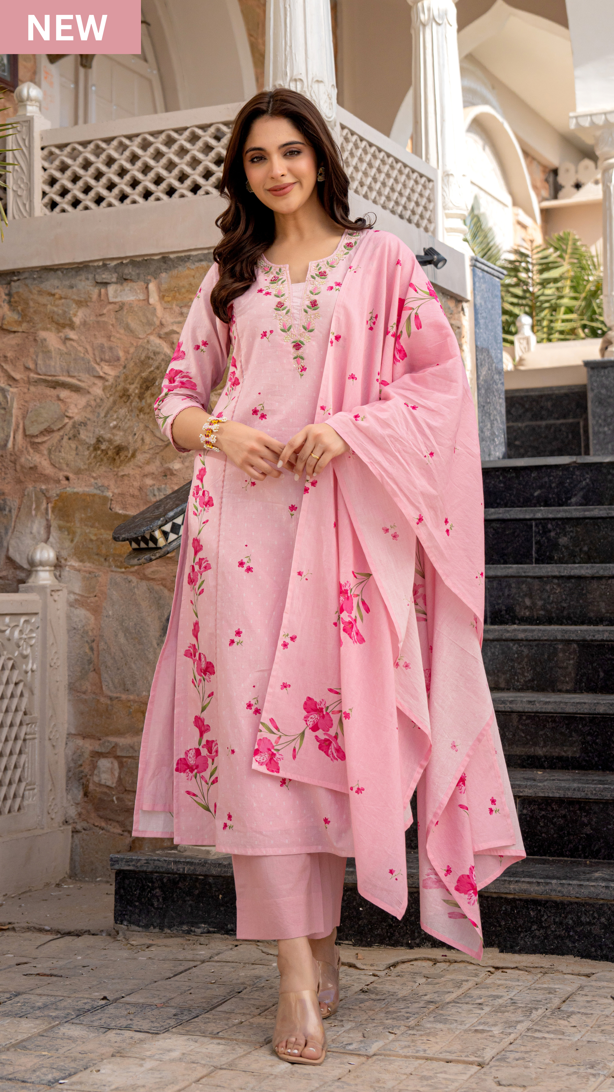 Rose Whisper Cotton Suit Set
