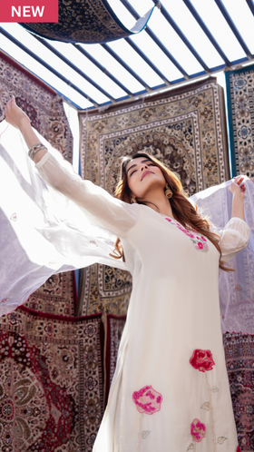 Pearl Charm Chanderi Suit Set