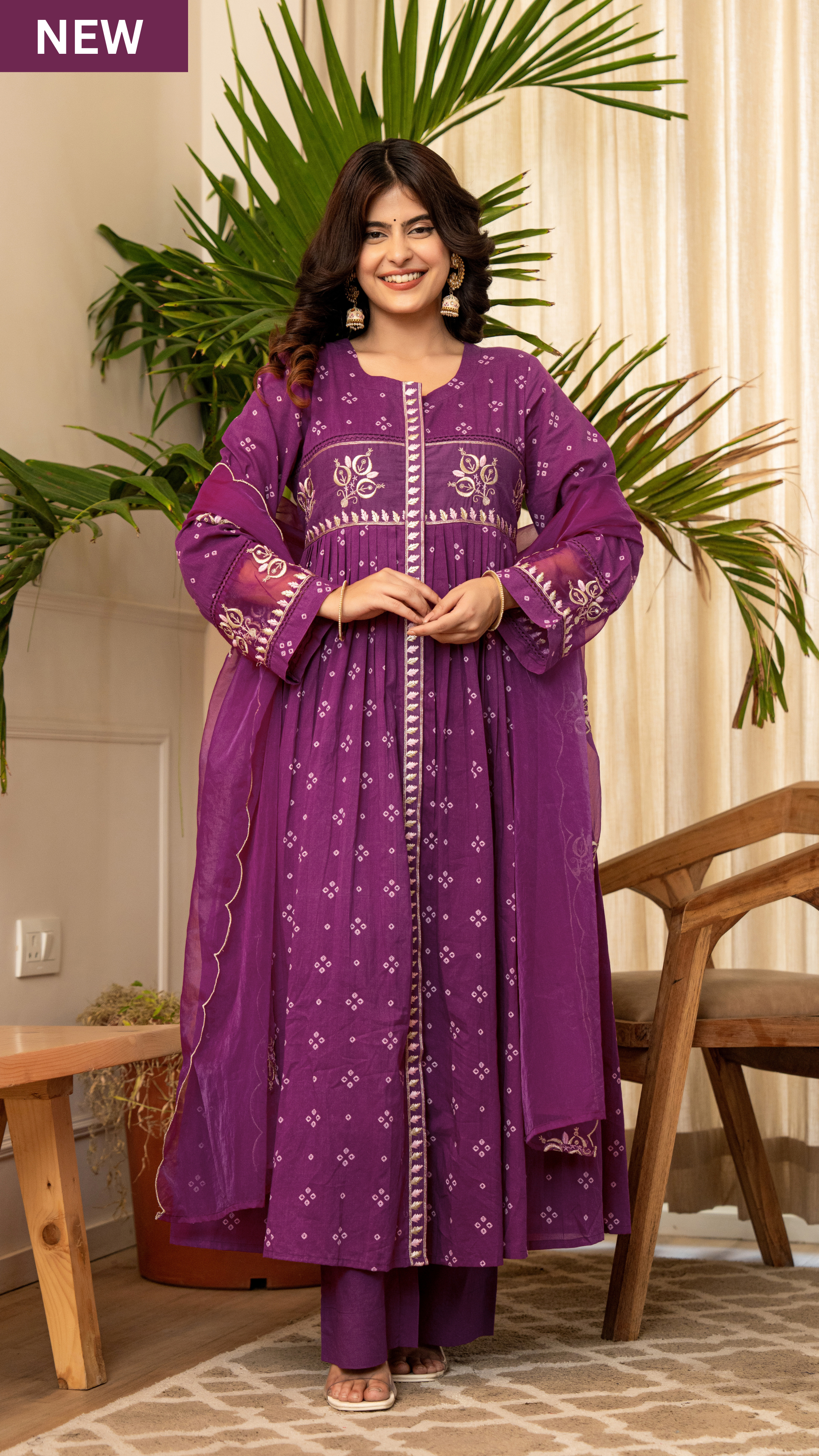Majestic Mauve Cotton Ensemble