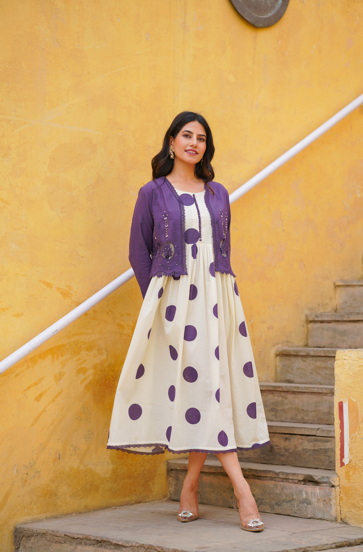 Purple Polka Dot Dress