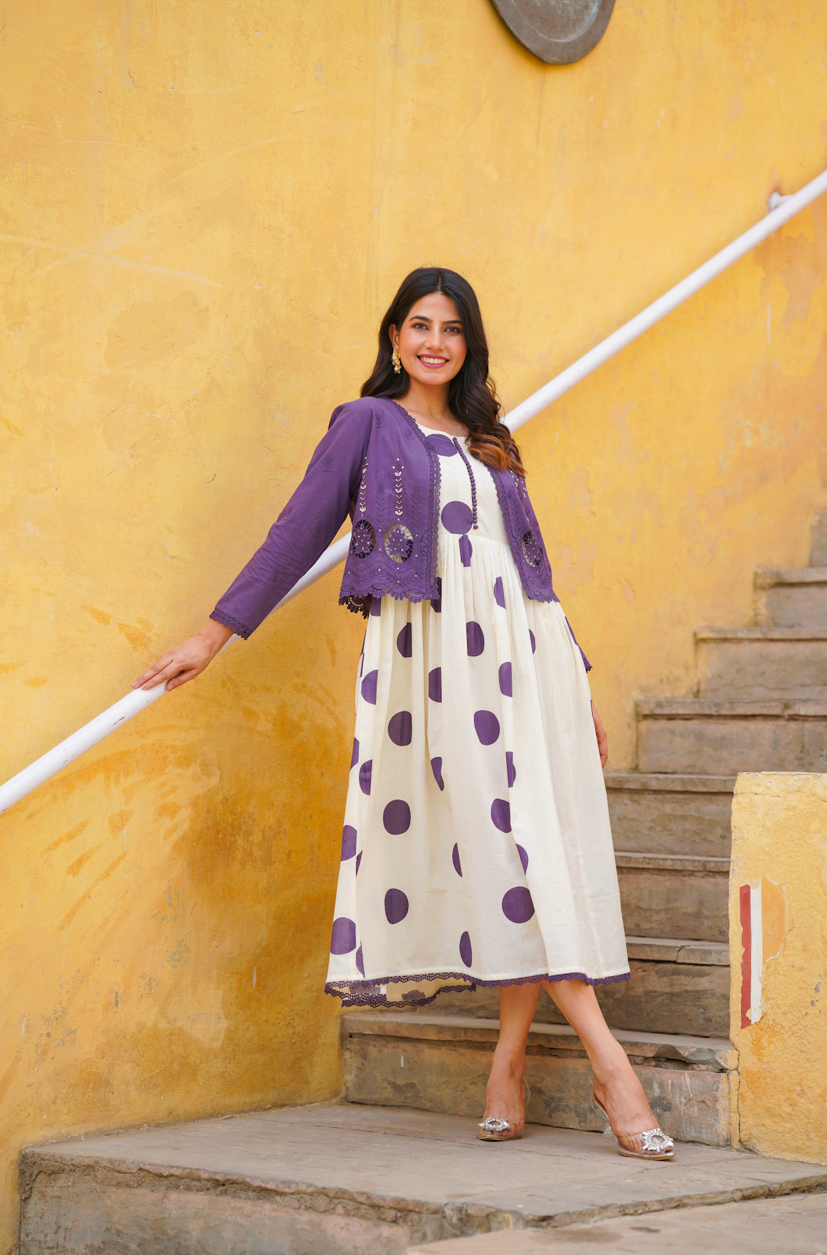 Purple Polka Dot Dress
