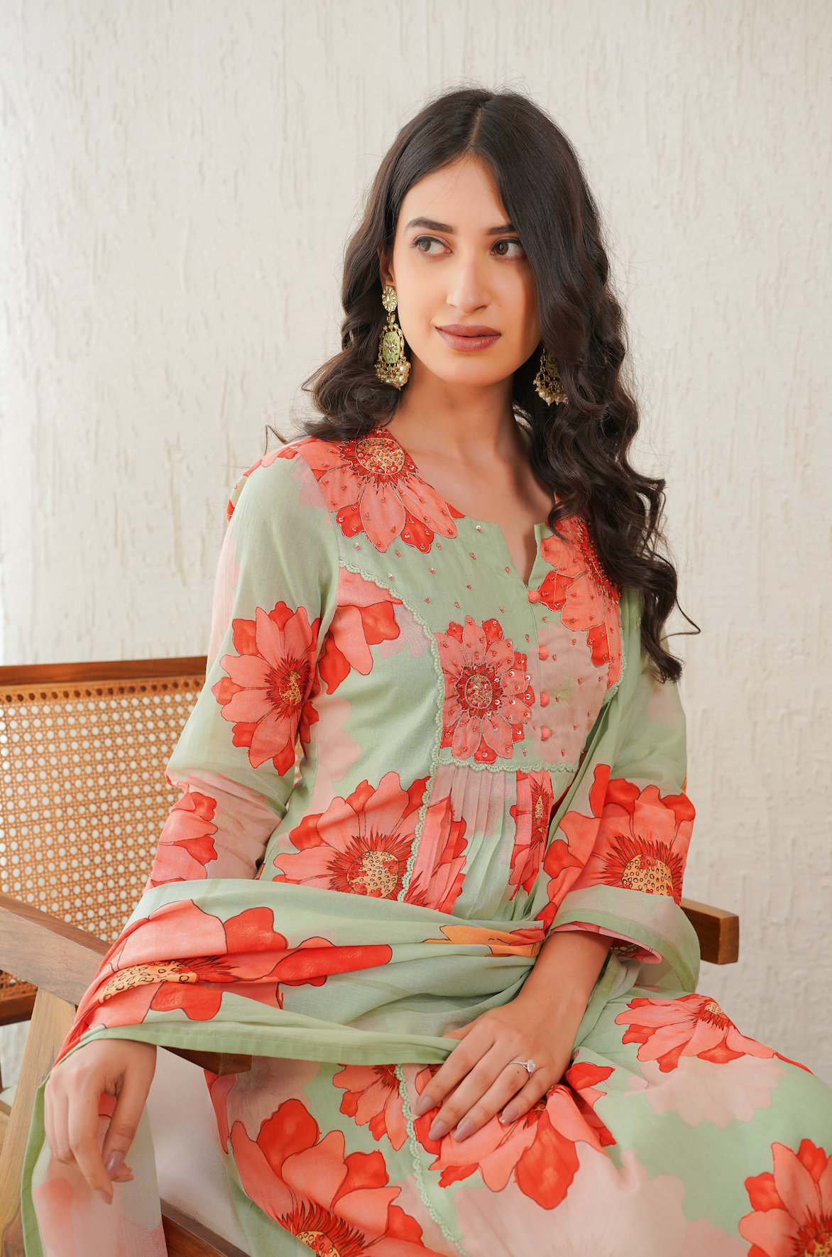 Green Shades of Tangerine Flowers