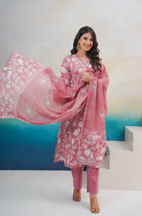 Dark Pink Suit Set