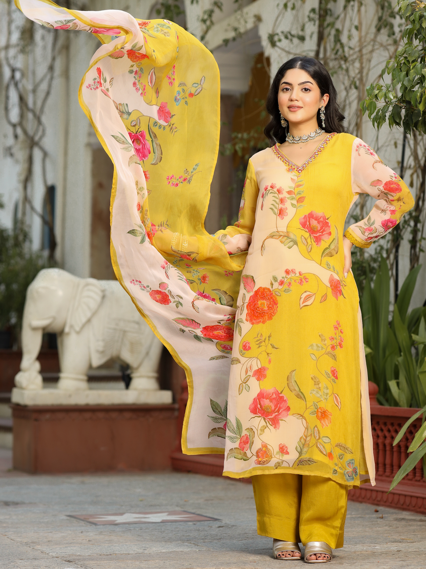 Primrose Yellow suit set