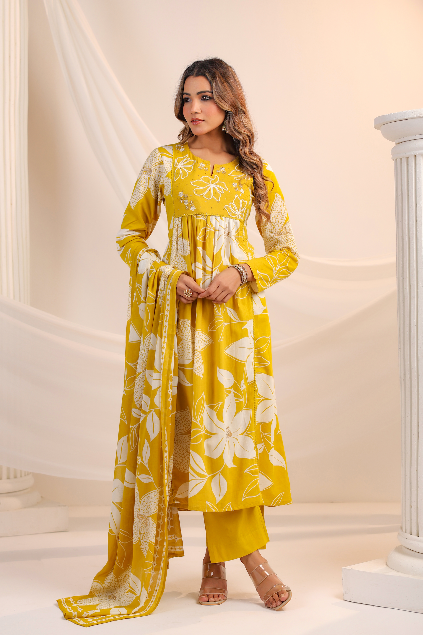 Golden Sunshine Cotton Suit Set