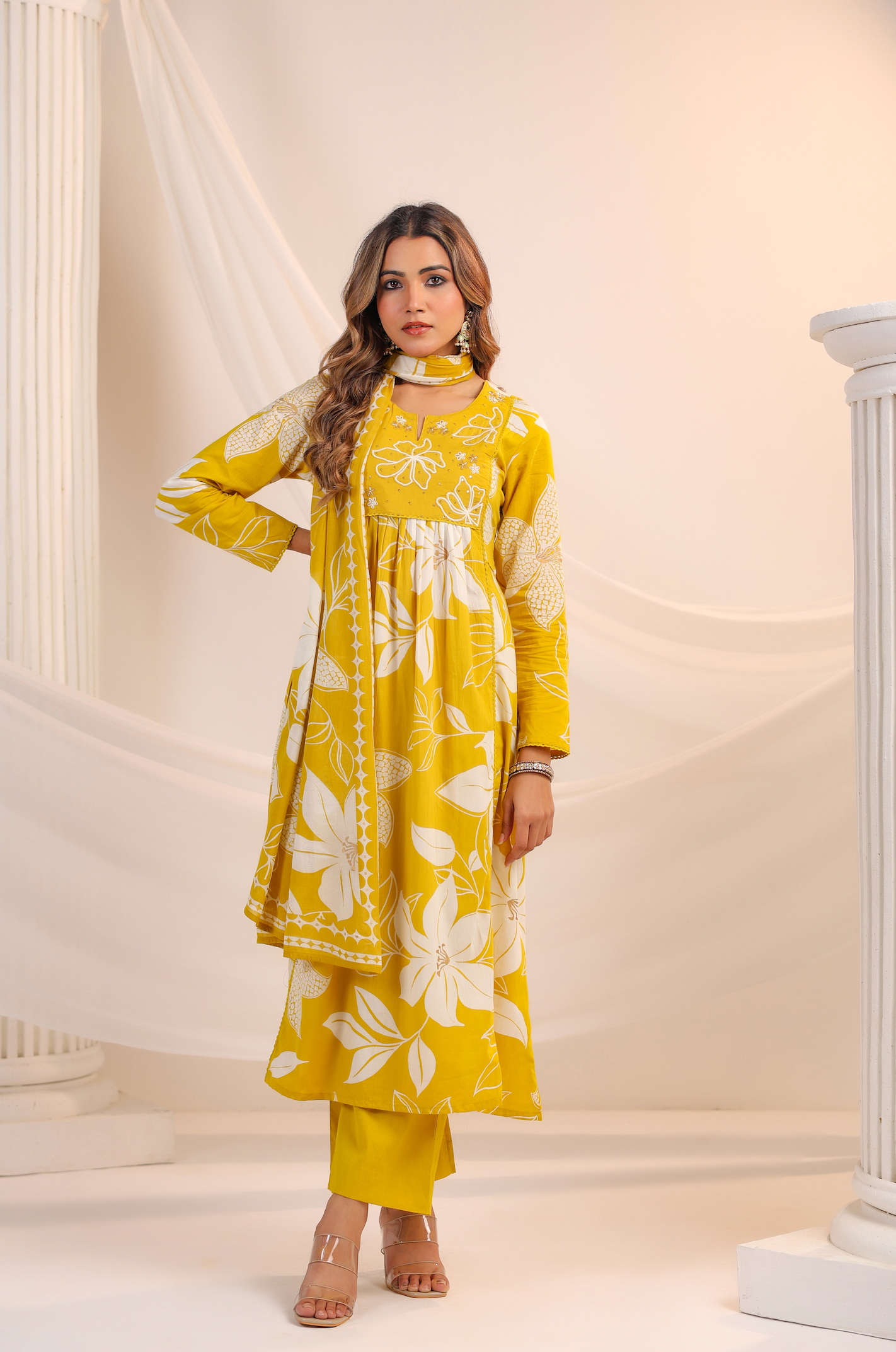 Golden Sunshine Cotton Suit Set