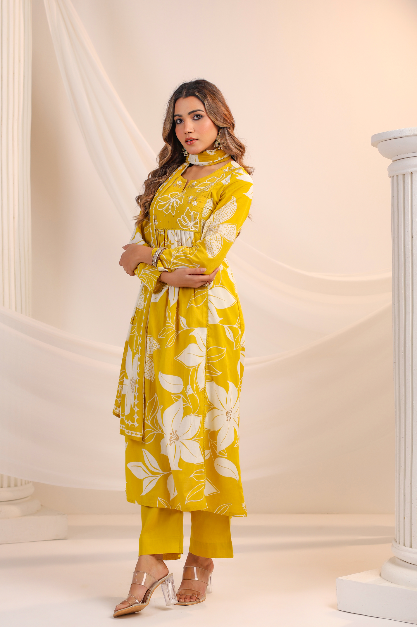 Golden Sunshine Cotton Suit Set
