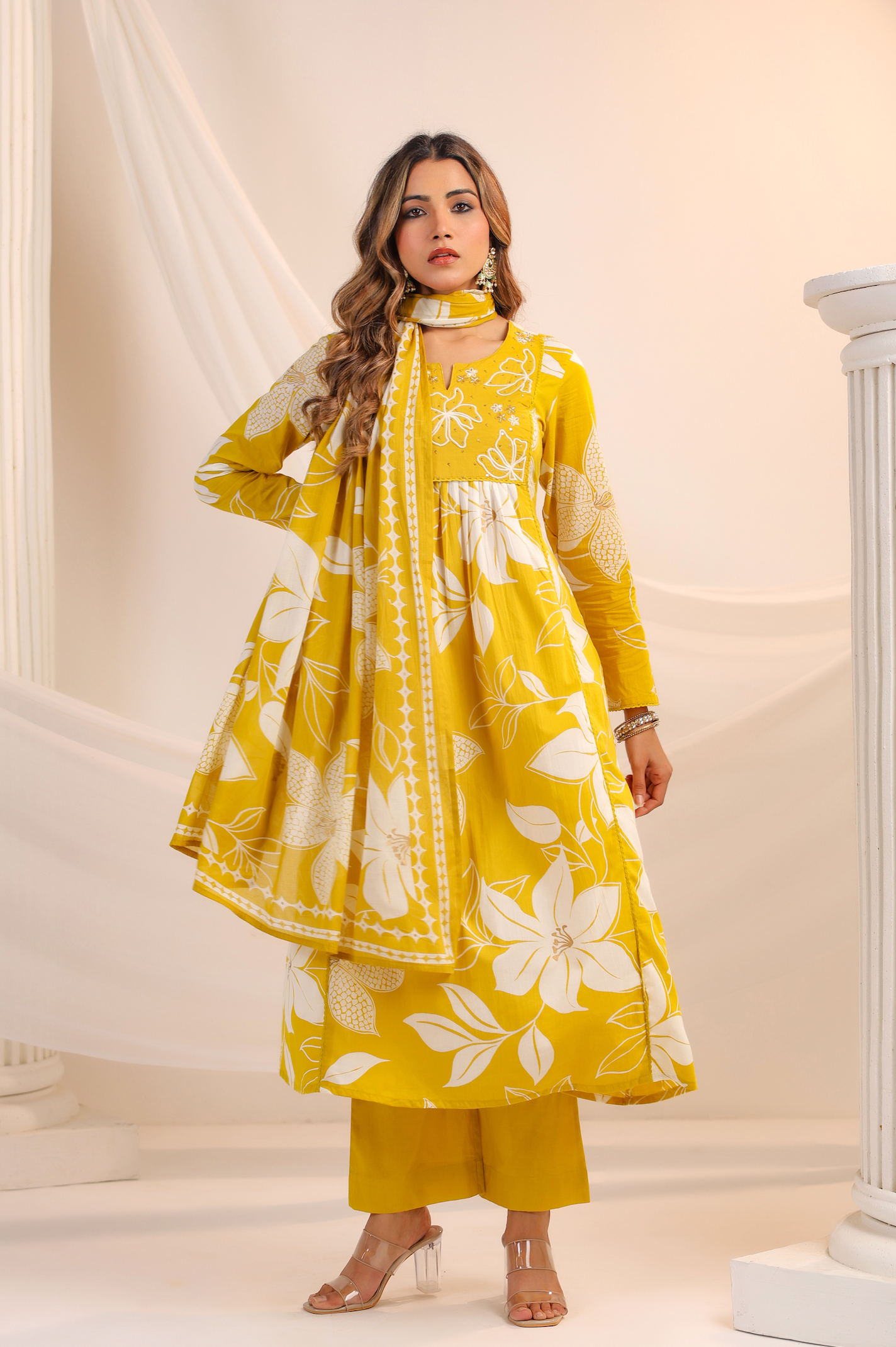 Golden Sunshine Cotton Suit Set