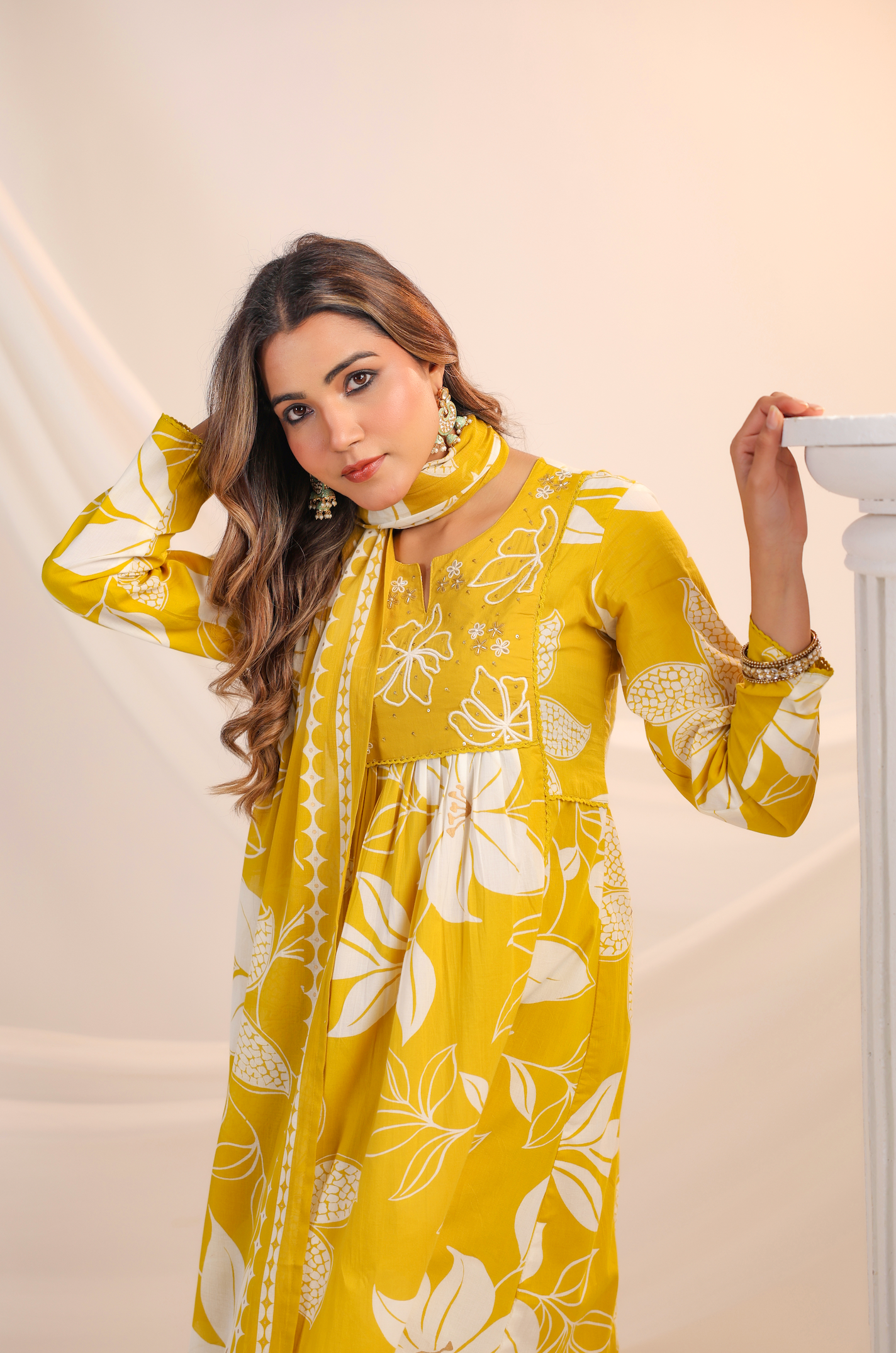 Golden Sunshine Cotton Suit Set