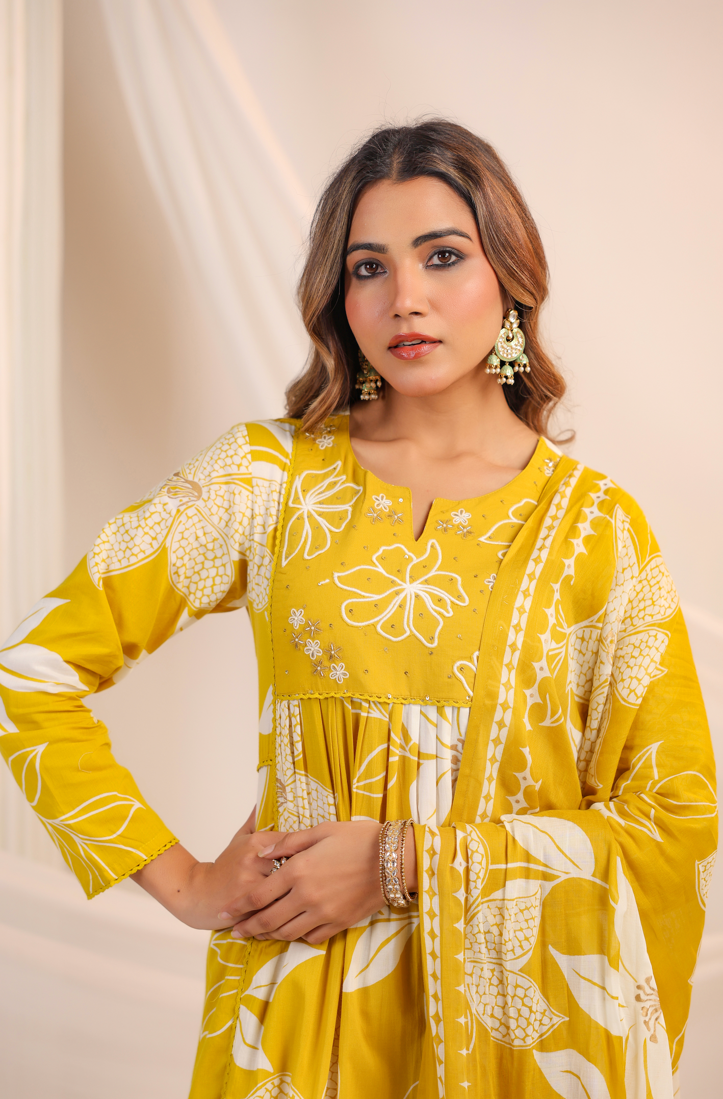 Golden Sunshine Cotton Suit Set