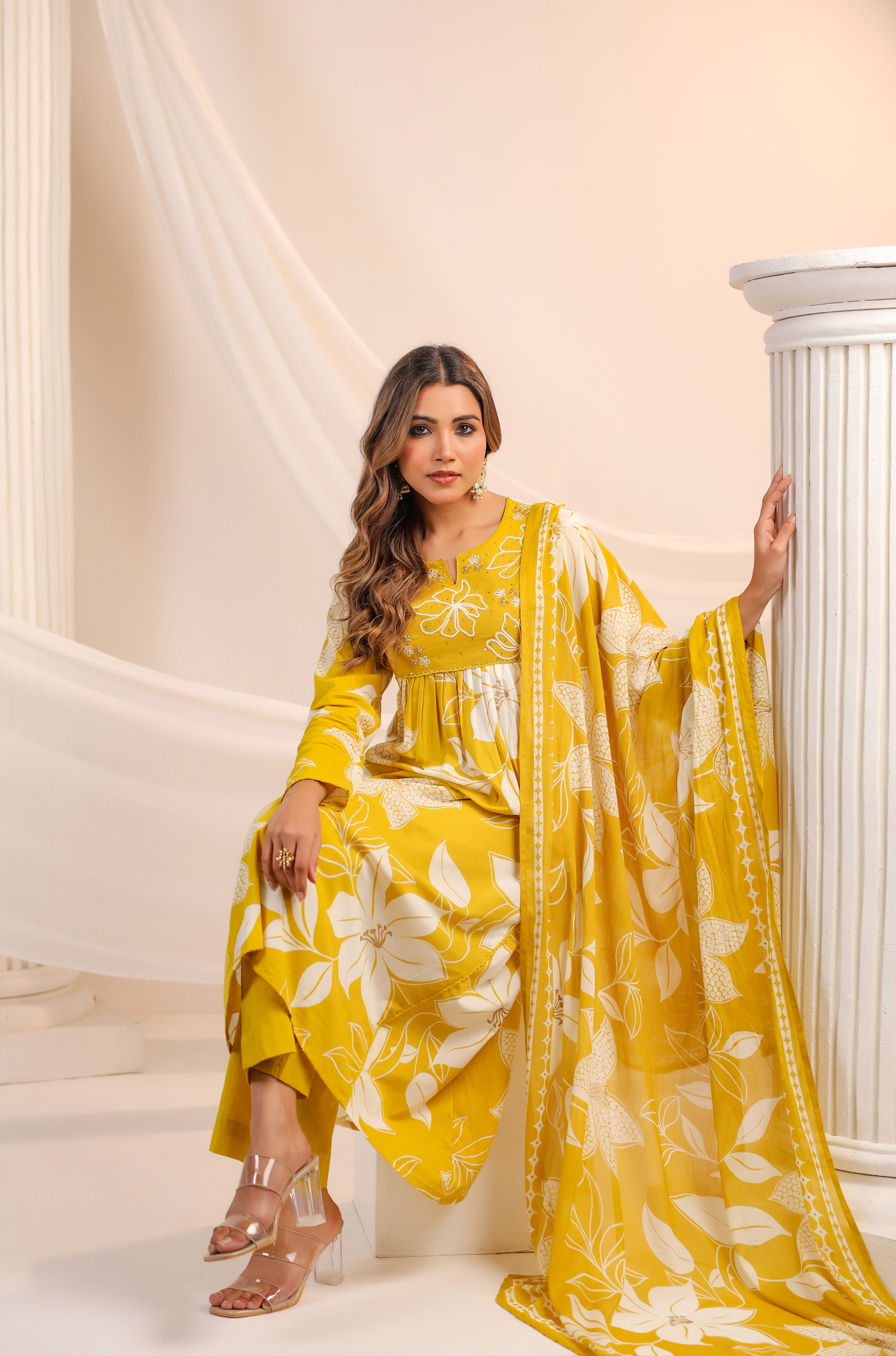 Golden Sunshine Cotton Suit Set