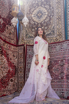 Pearl Charm Chanderi Suit Set