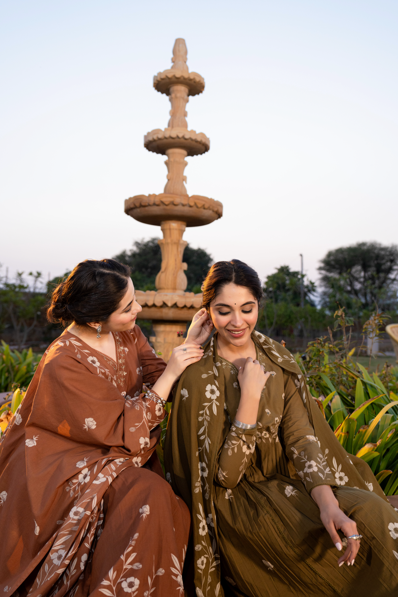 Cinnamon Bloom Cotton Suit Set
