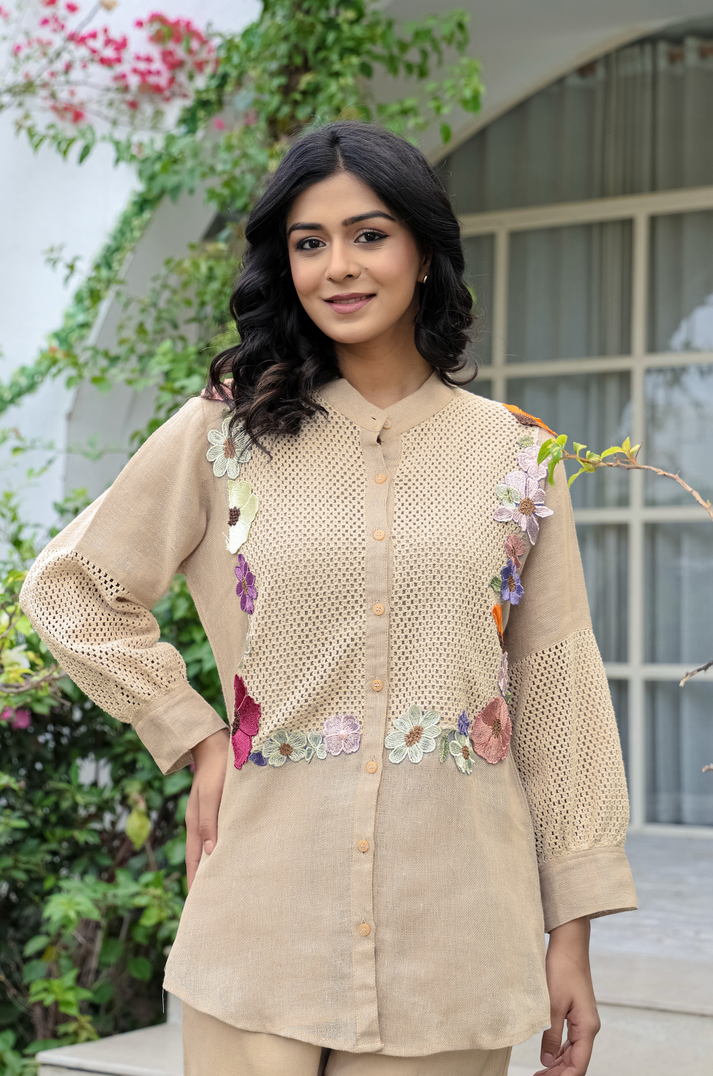 Crochet Bloom Ensemble Co-ord Set