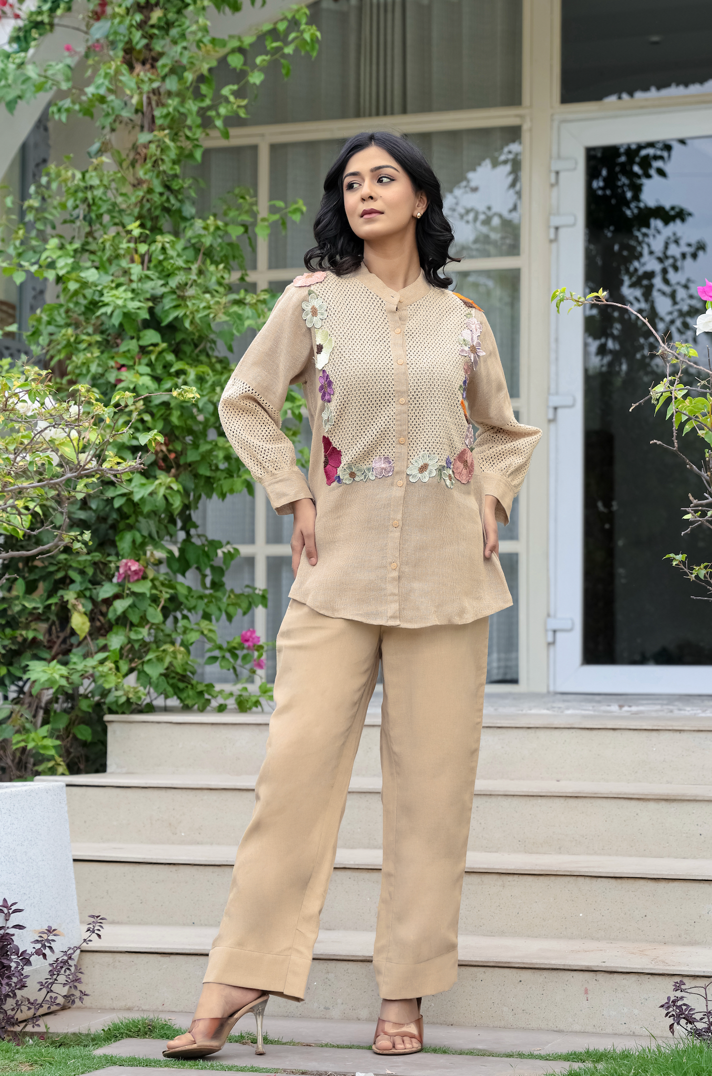 Crochet Bloom Ensemble Co-ord Set