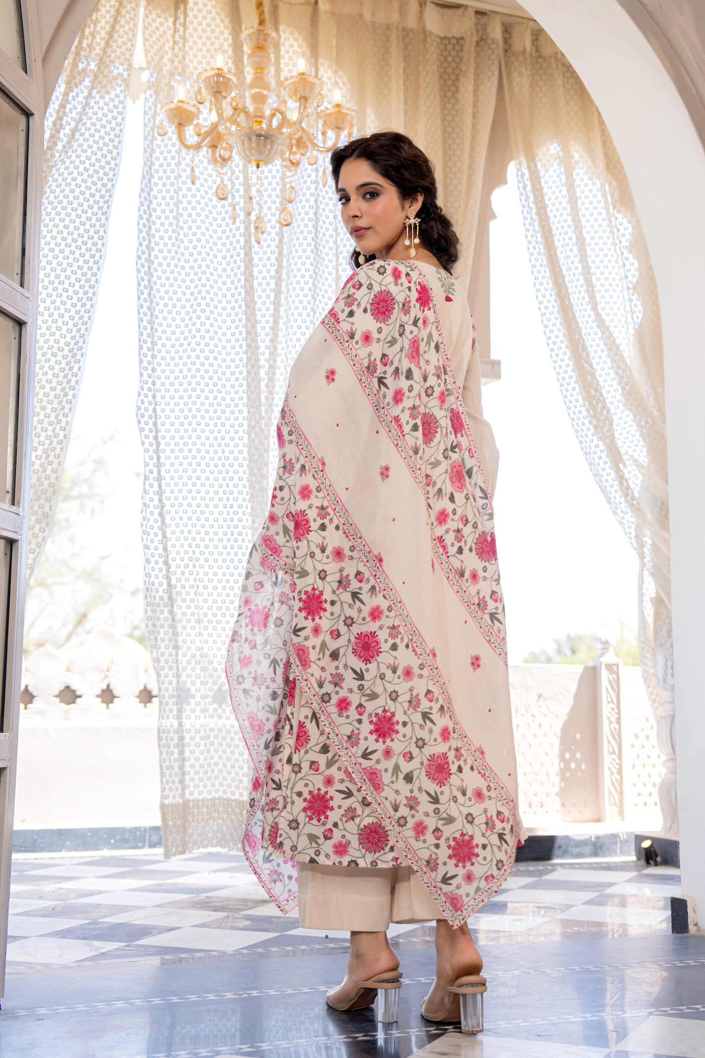 Peach Blossom Cotton Suit Set