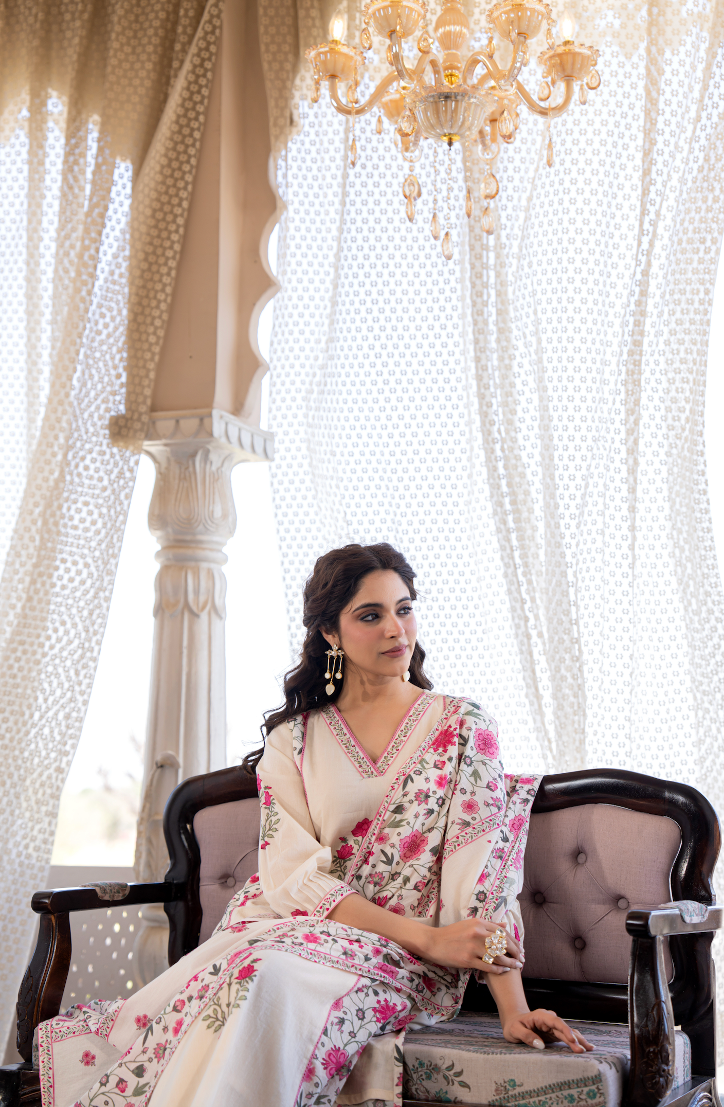 Peach Blossom Cotton Suit Set