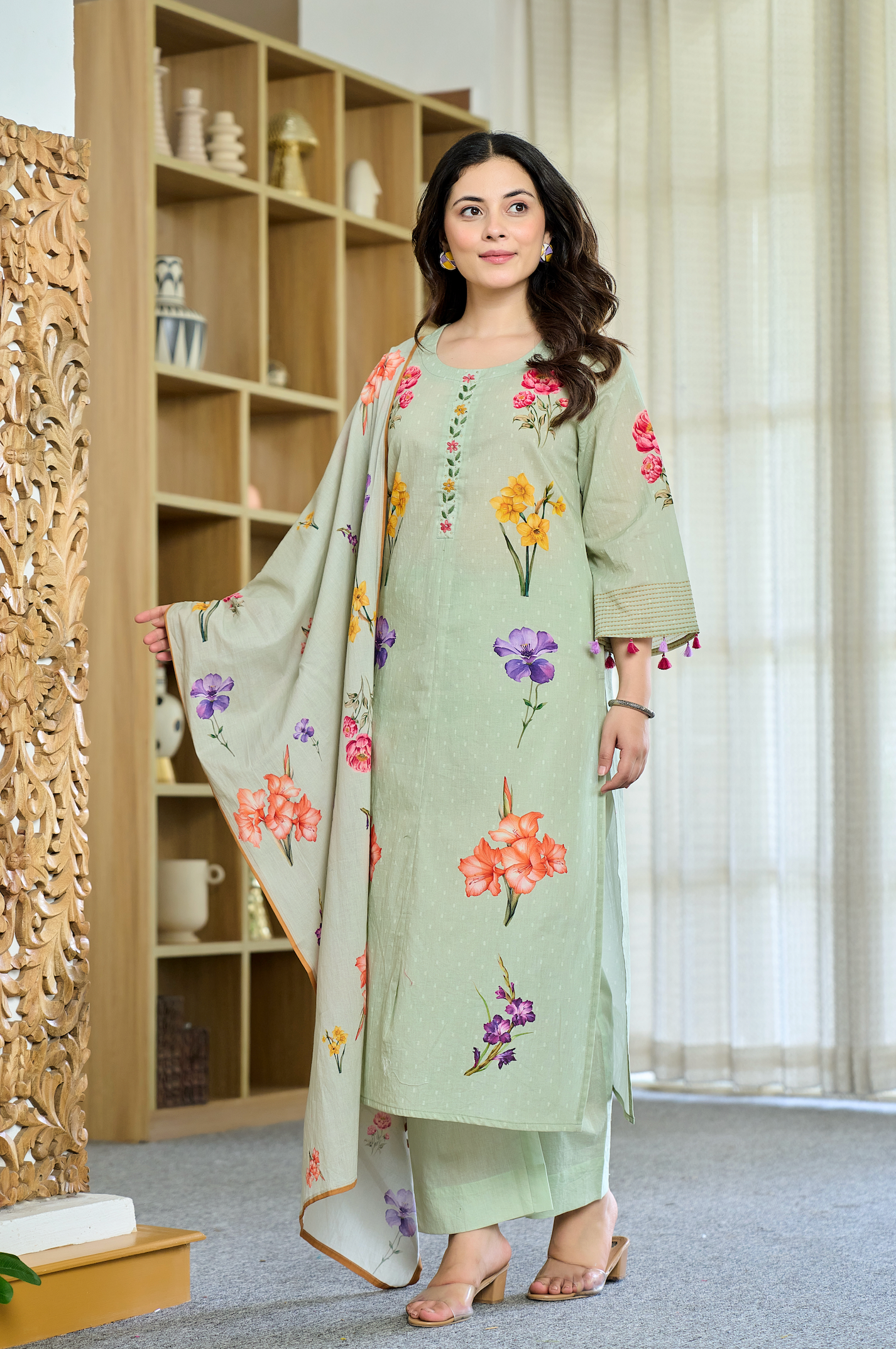 Mint Blossom Suit Set
