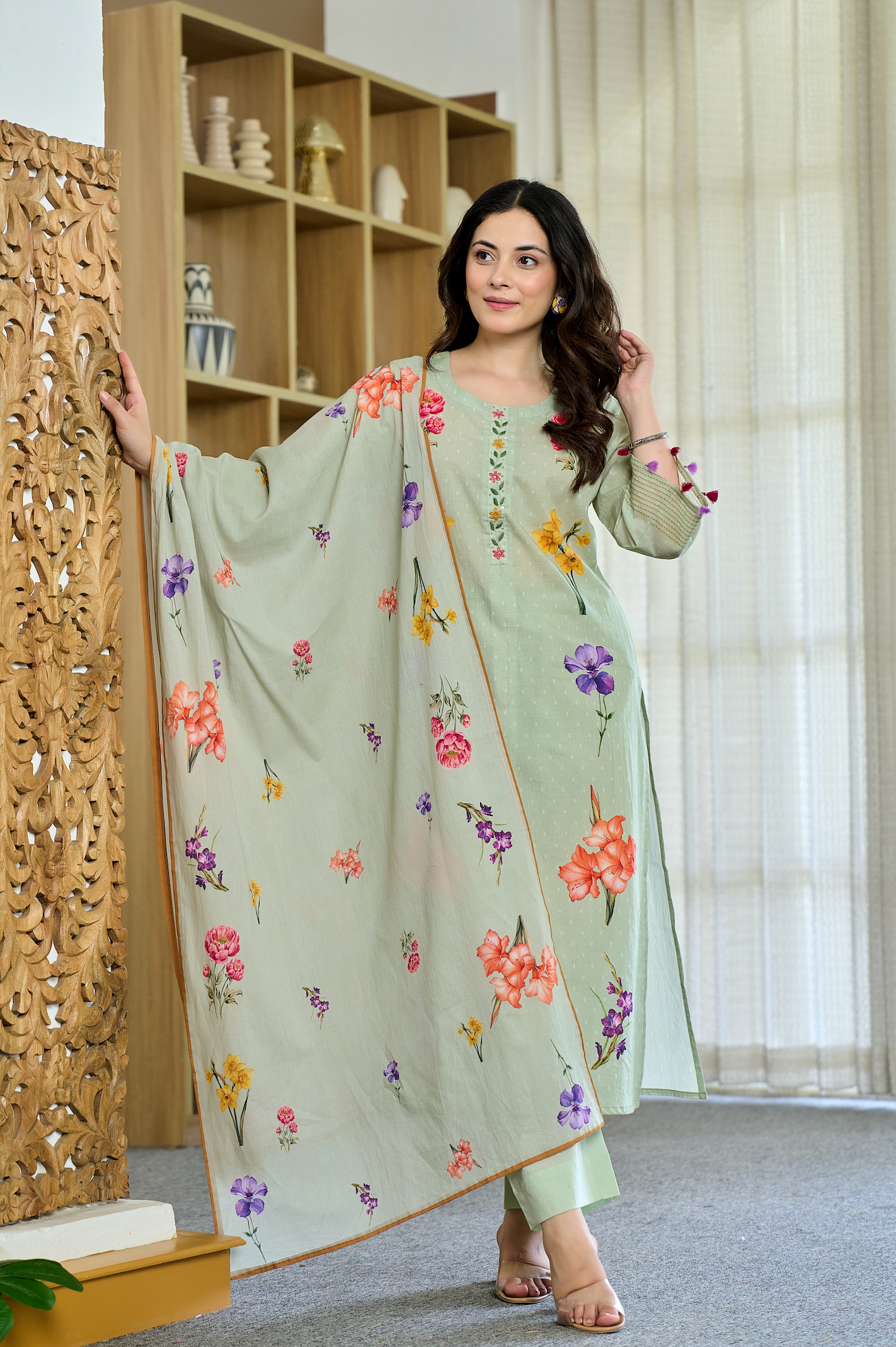 Mint Blossom Suit Set