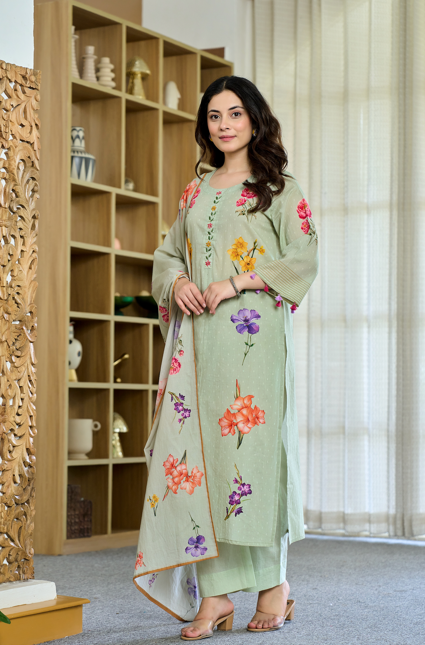 Mint Blossom Suit Set