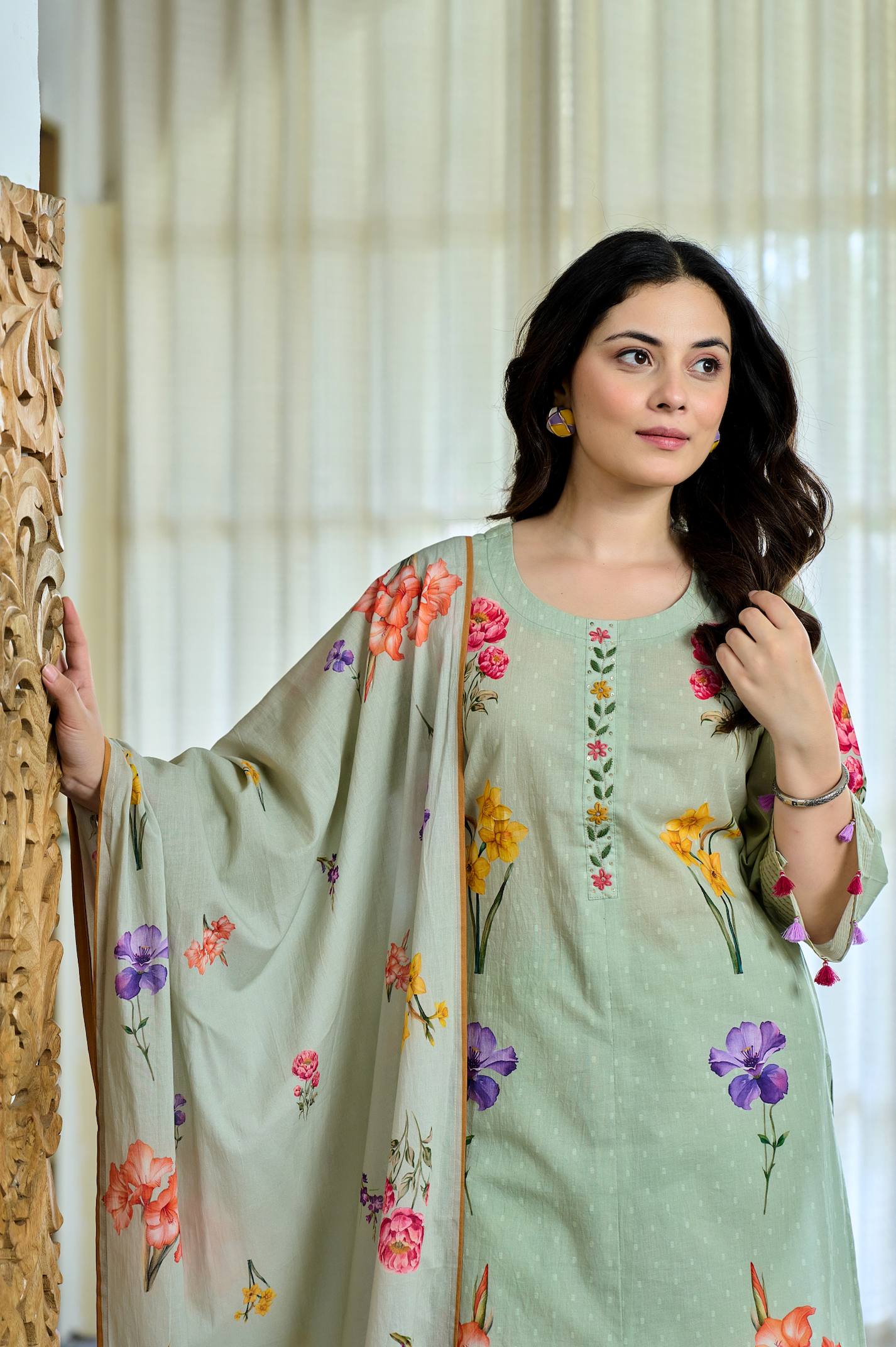 Mint Blossom Suit Set