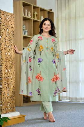 Mint Blossom Suit Set